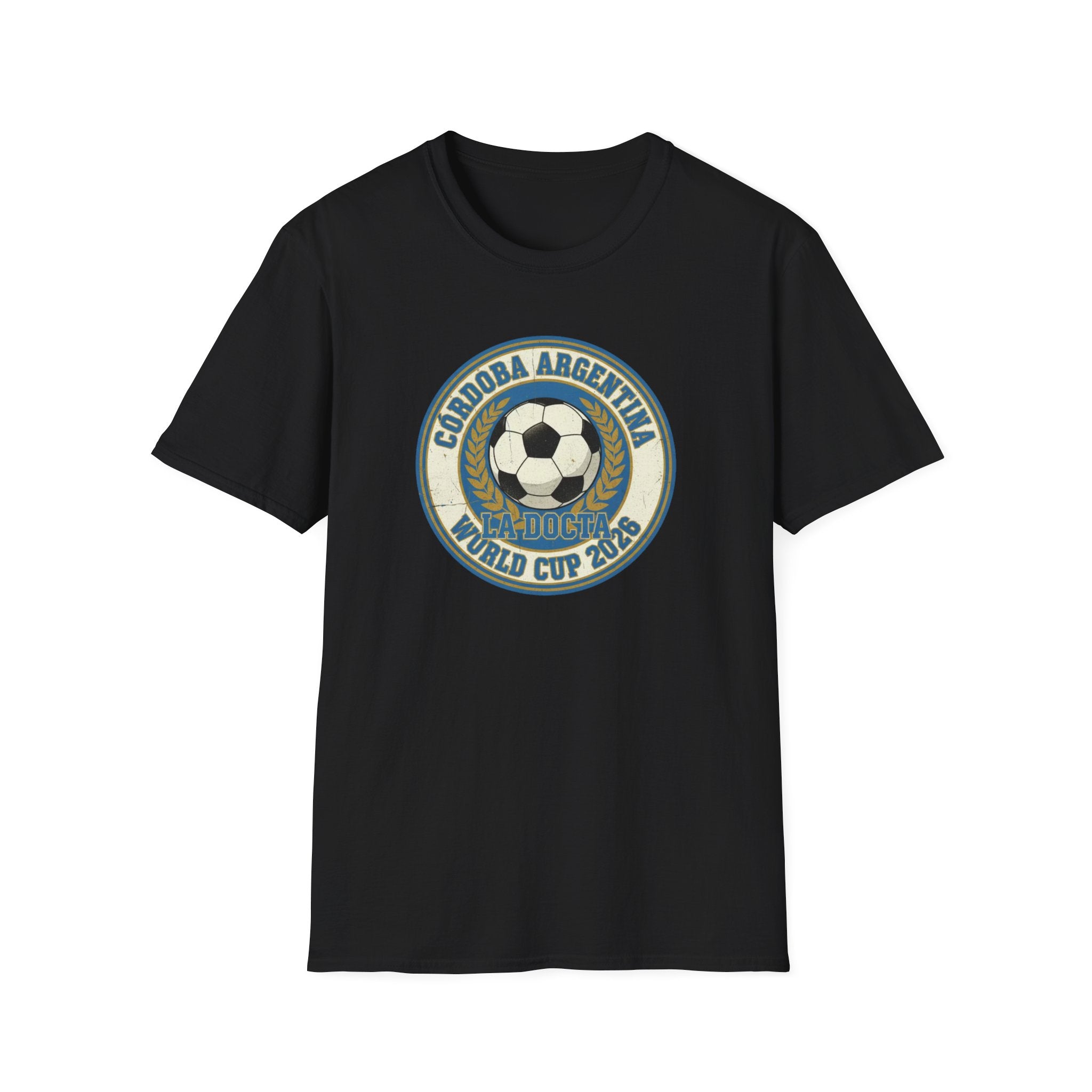 Argentina World Cup 2026 Soccer T-Shirt — Córdoba Retro Football Crest