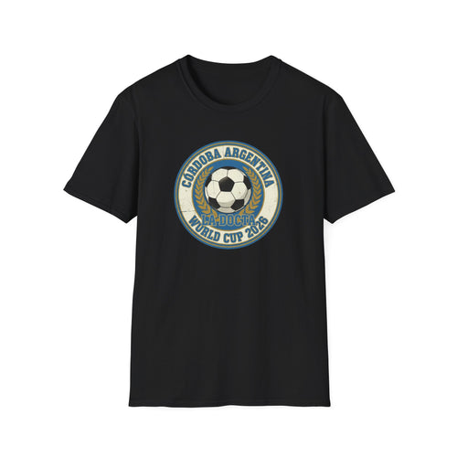 Argentina World Cup 2026 Soccer T-Shirt — Córdoba Retro Football Crest