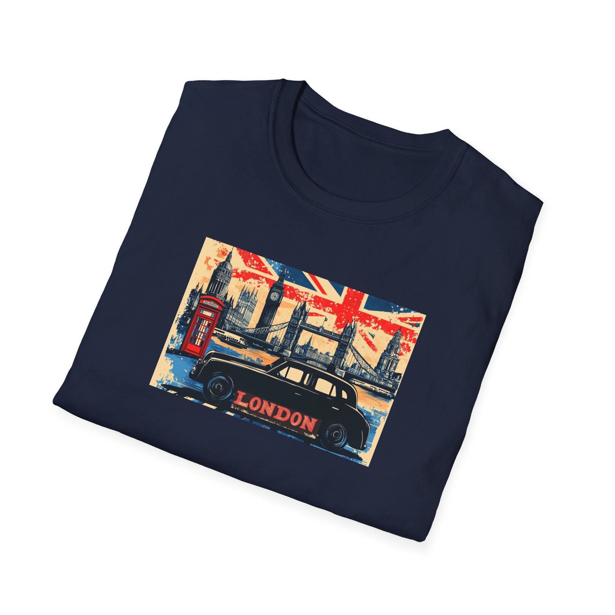London Skyline Graphic T-Shirt | Union Jack, Tower Bridge, Red Phone Booth