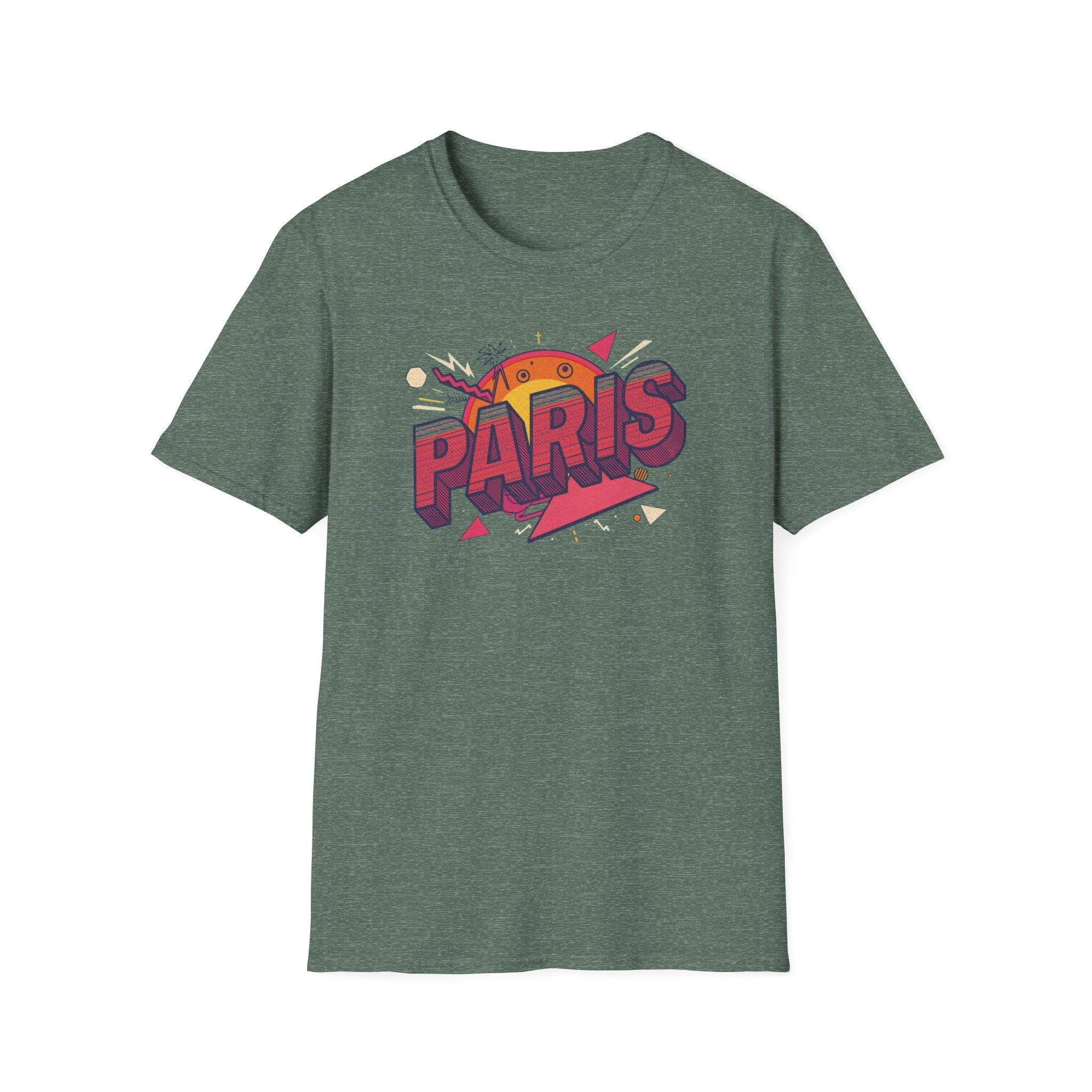 Paris Retro Graphic T-Shirt — Vintage Sunset Travel Tee
