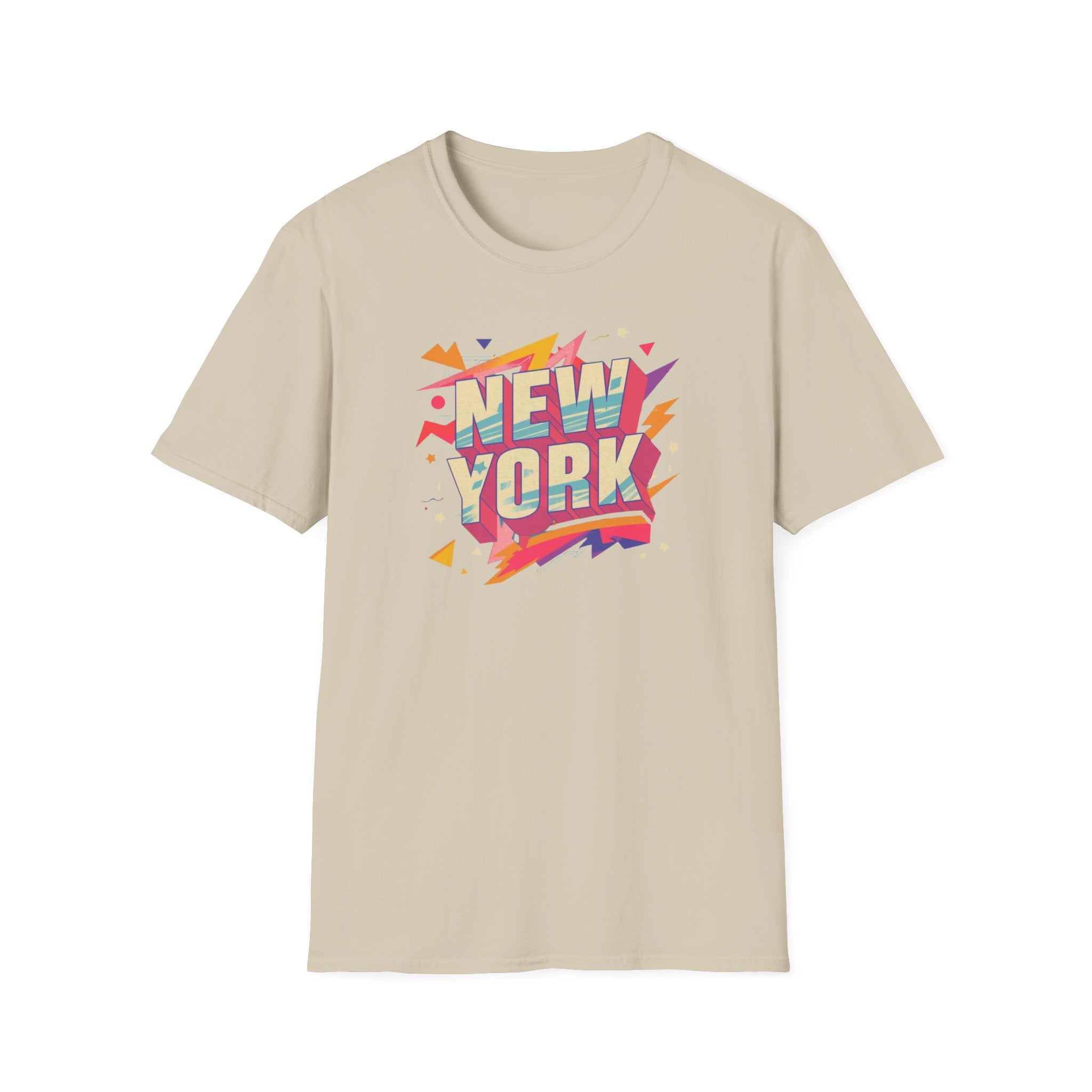 New York Retro Pop Art T-Shirt | Colorful City Typography