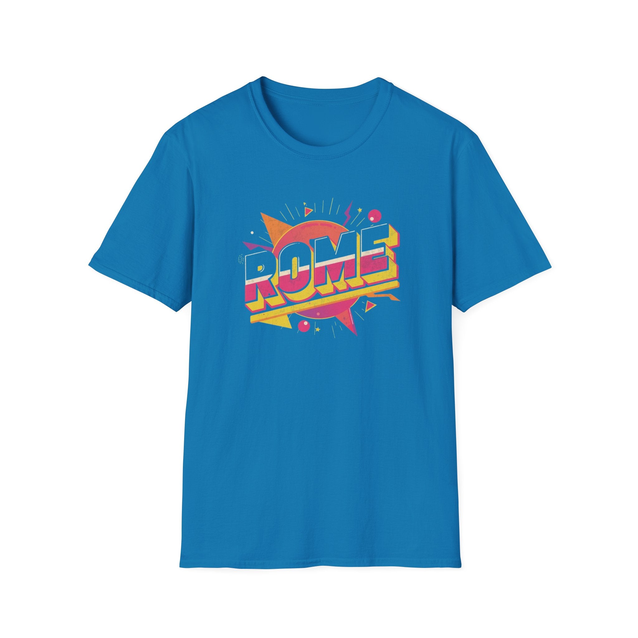Rome Vintage Retro Graphic T‑Shirt — 80s Pop Art Travel Tee