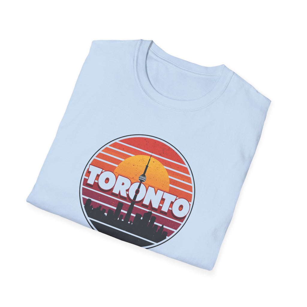 Toronto Retro Sunset T-Shirt — Vintage City Skyline Tee