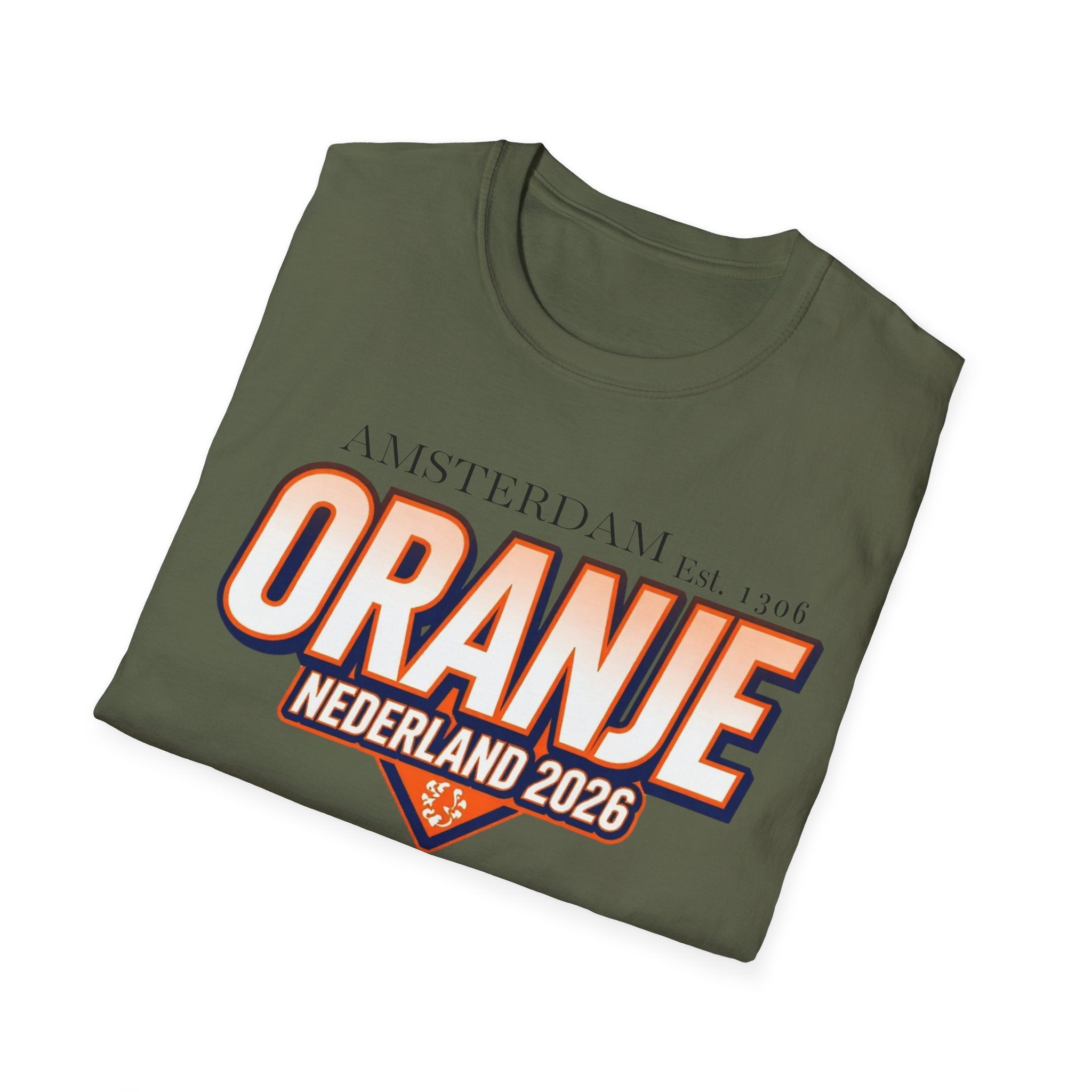 Oranje Nederland 2026 T-Shirt – Amsterdam Football Fan Tee