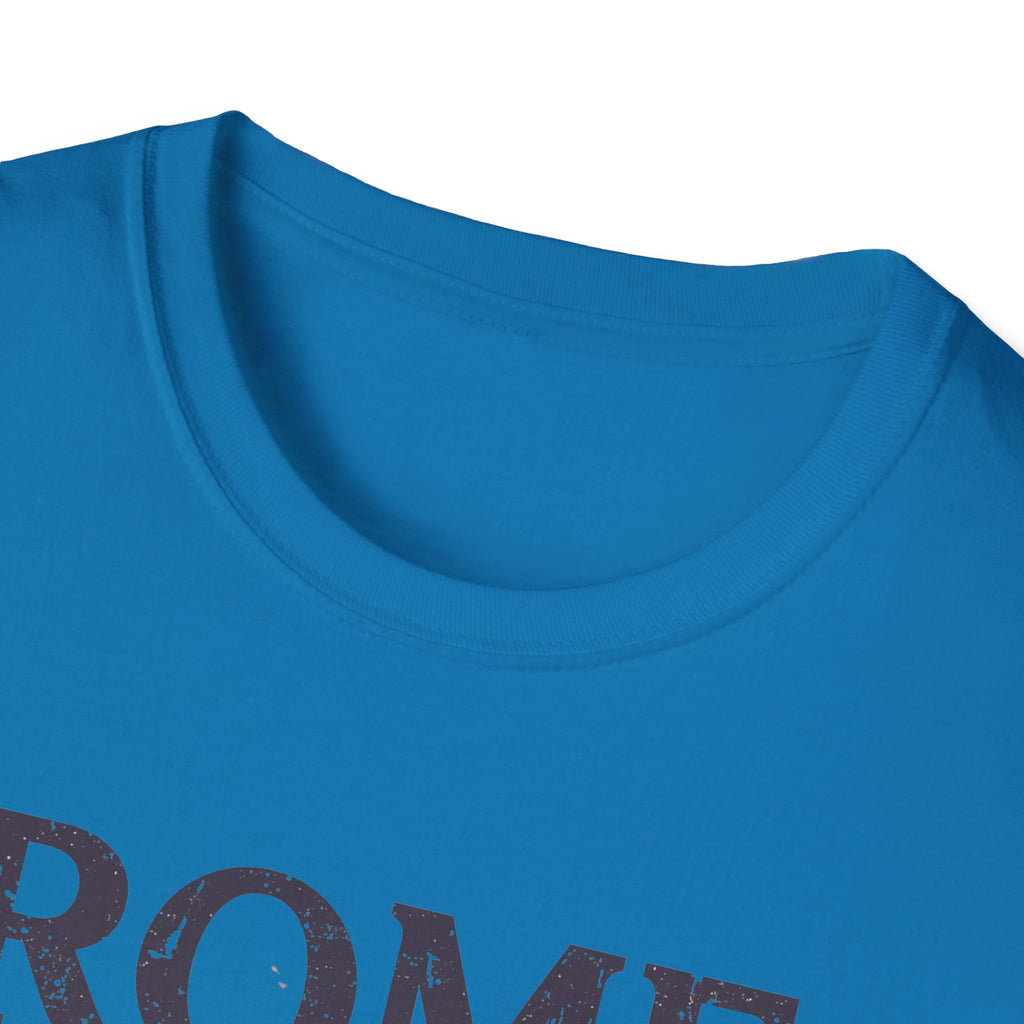 Rome Vintage Stripes T-Shirt — "When in Rome" Travel Tee