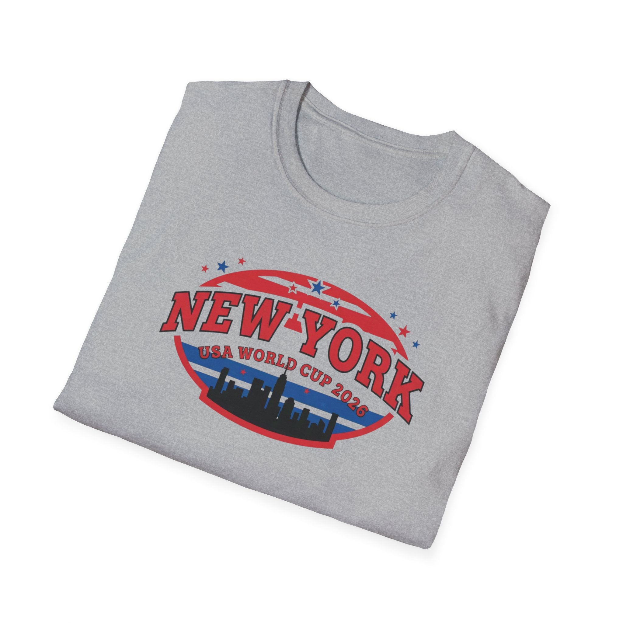 New York World Cup 2026 T-Shirt — Vintage Skyline Soccer Tee