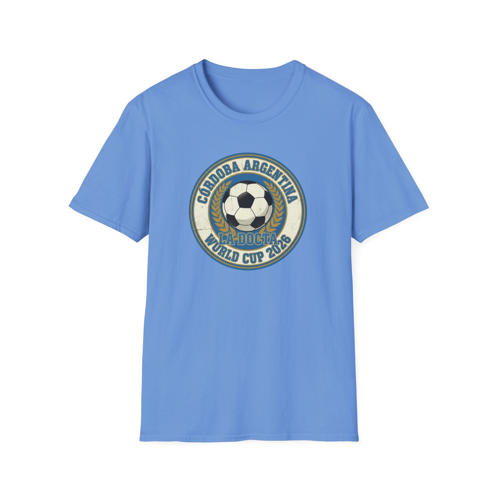 Argentina World Cup 2026 Soccer T-Shirt — Córdoba Retro Football Crest