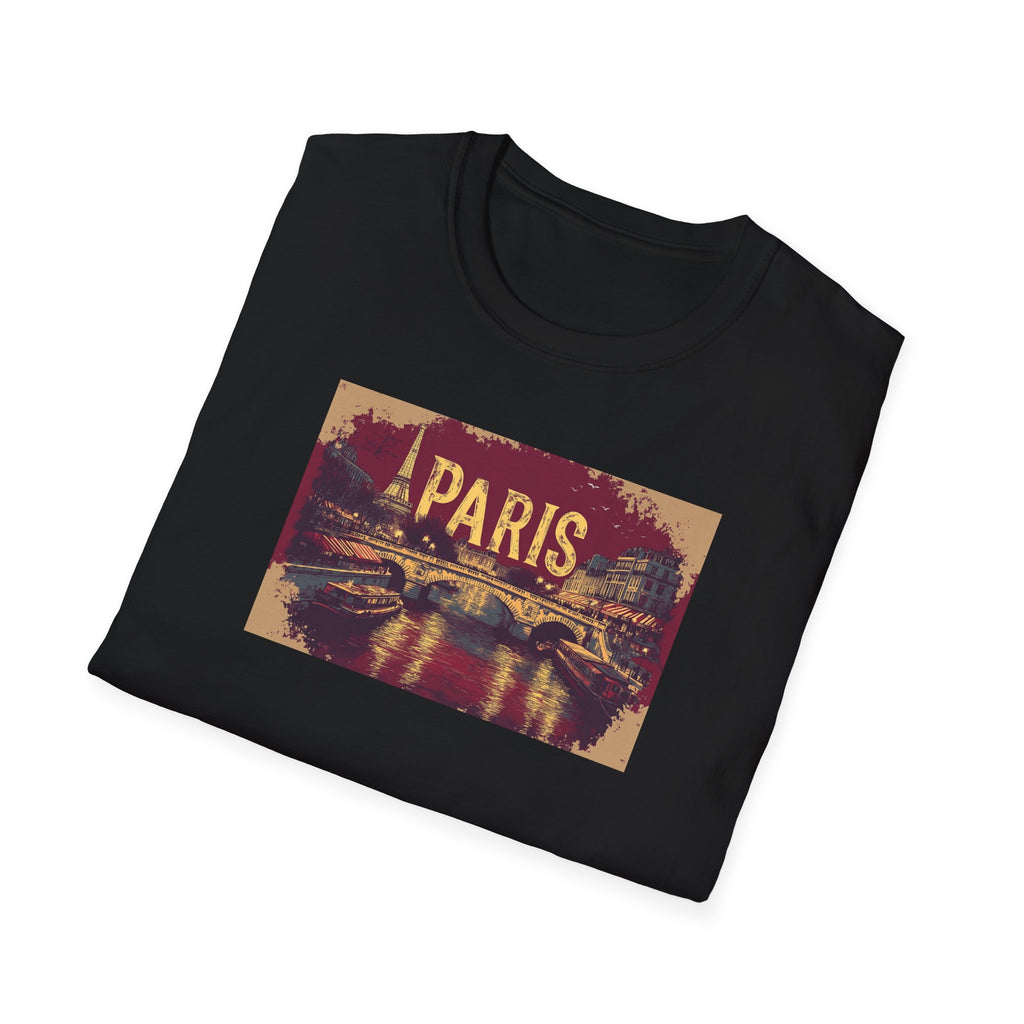 Vintage Paris skyline T-Shirt | Paris France cityscape tee