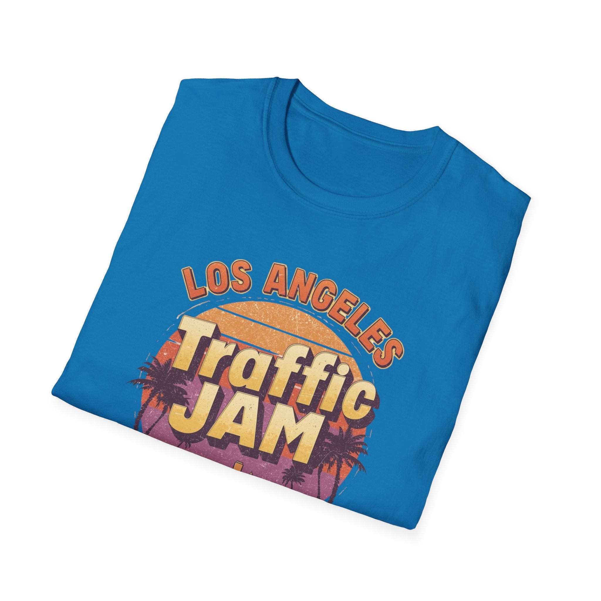 Traffic Jam T-Shirt — "Los Angeles Traffic Jam: Always In Session" Retro Sunset Tee