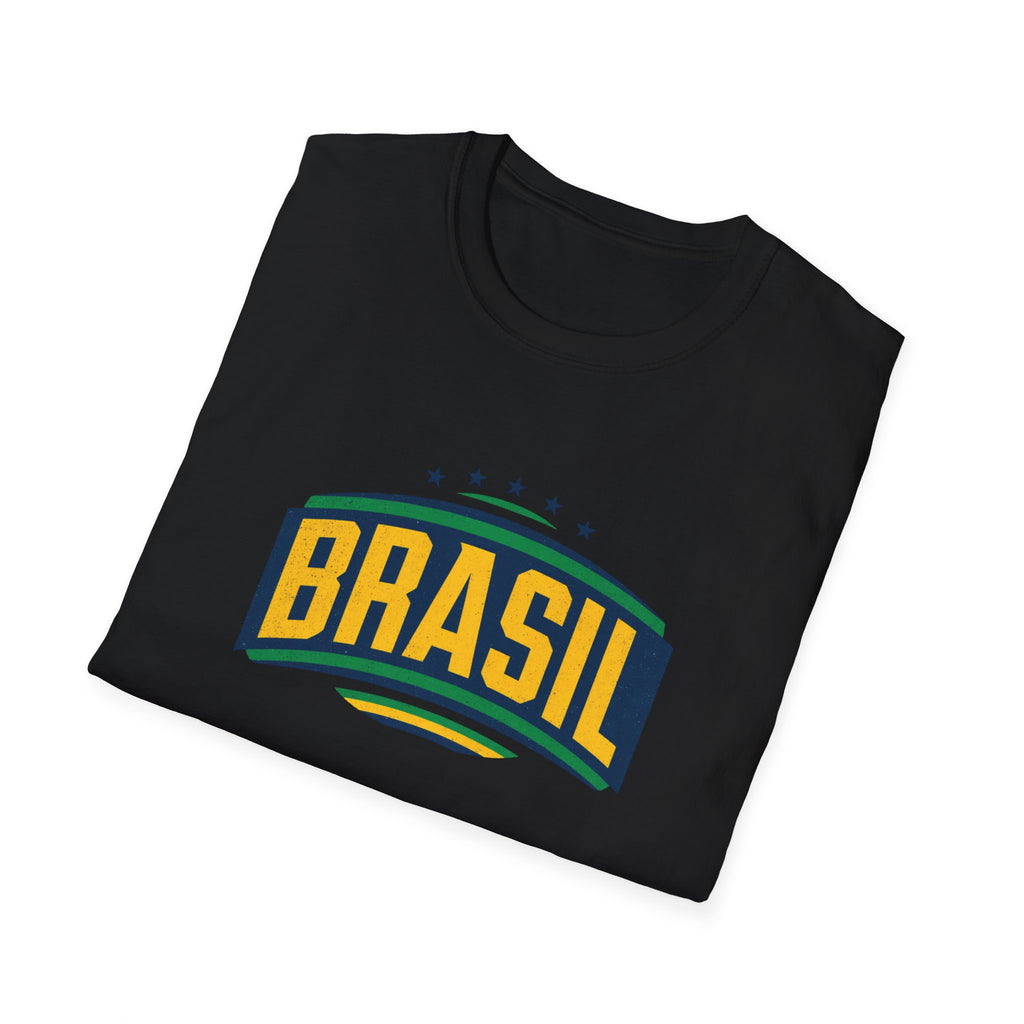 Brasil Retro Arch T-Shirt | Brazilian Flag Colors, Soccer Pride