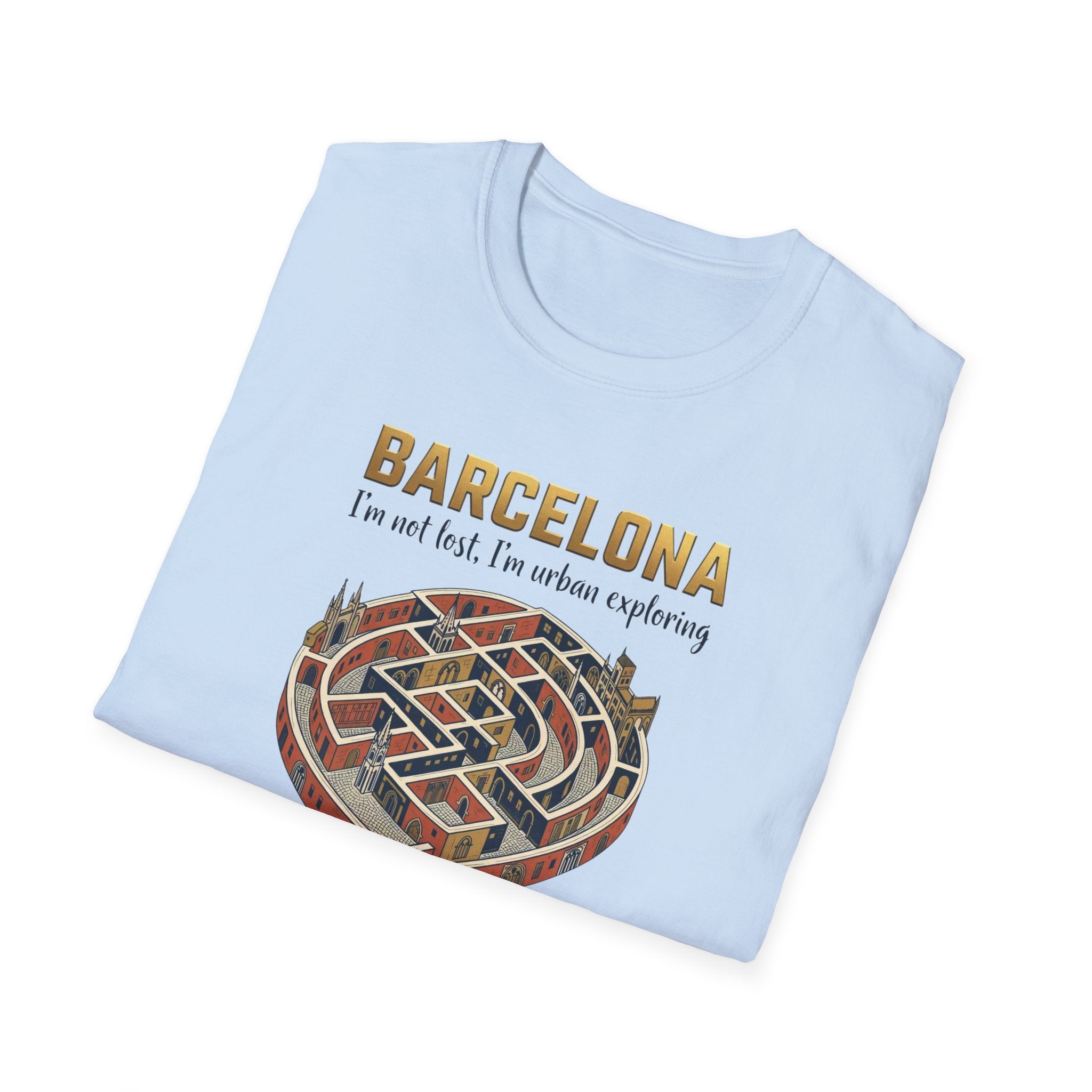 Barcelona Heart Maze T-Shirt — I am not lost, I’m urban exploring