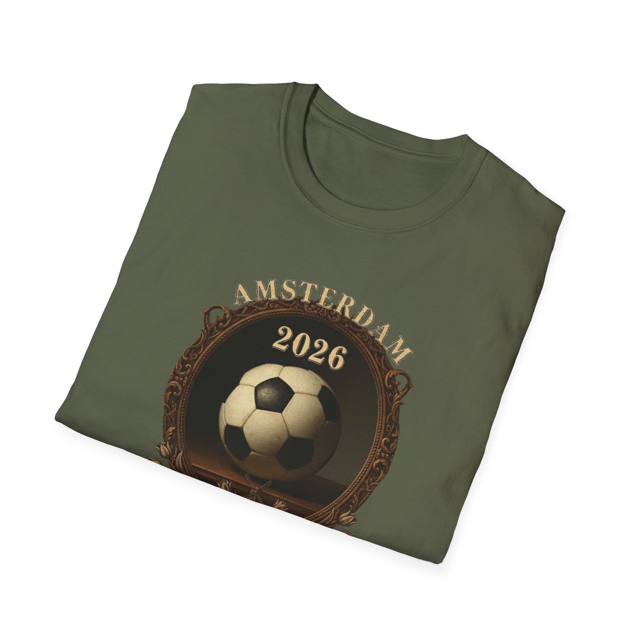Amsterdam Netherlands 2026 Soccer T-Shirt — Vintage Football Design