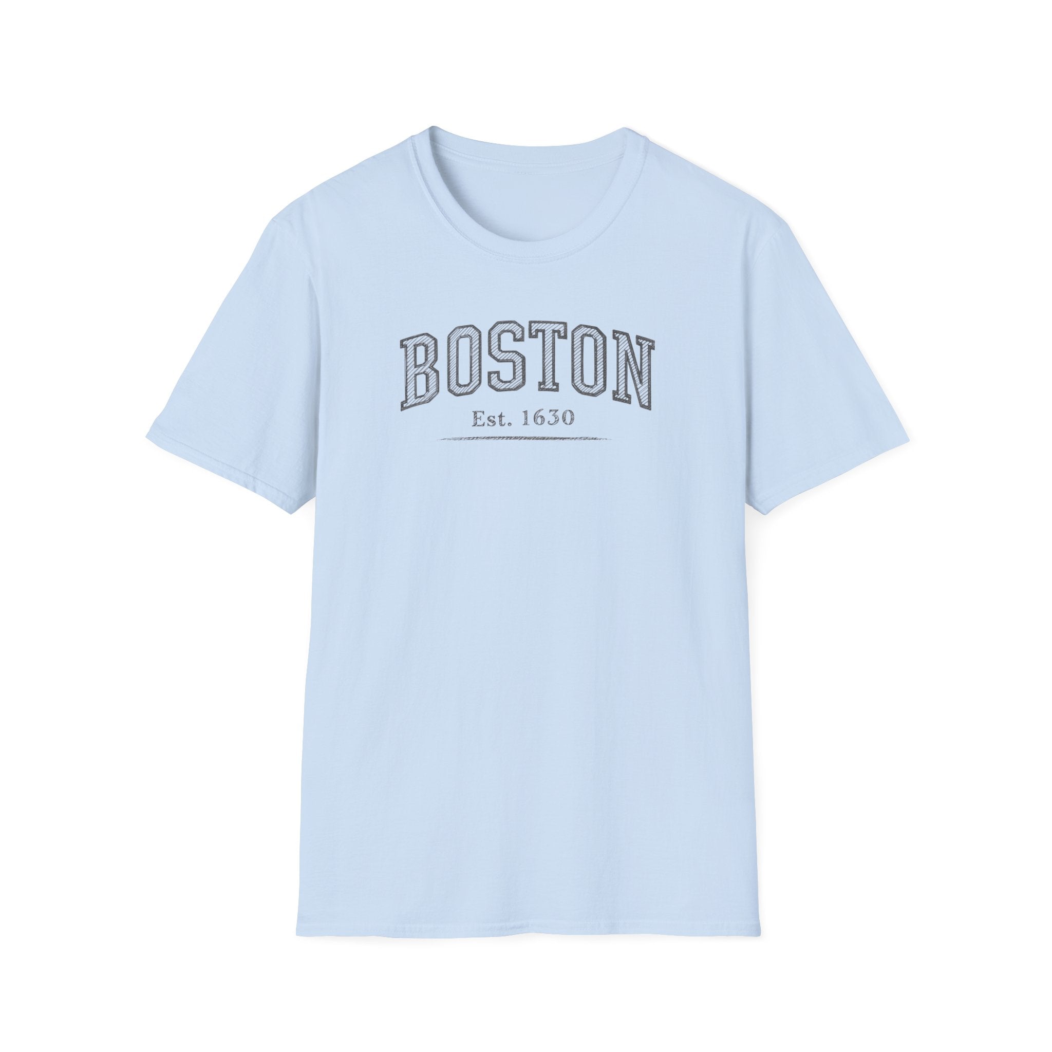 Boston Established 1630 T-Shirt — Vintage Collegiate City Tee