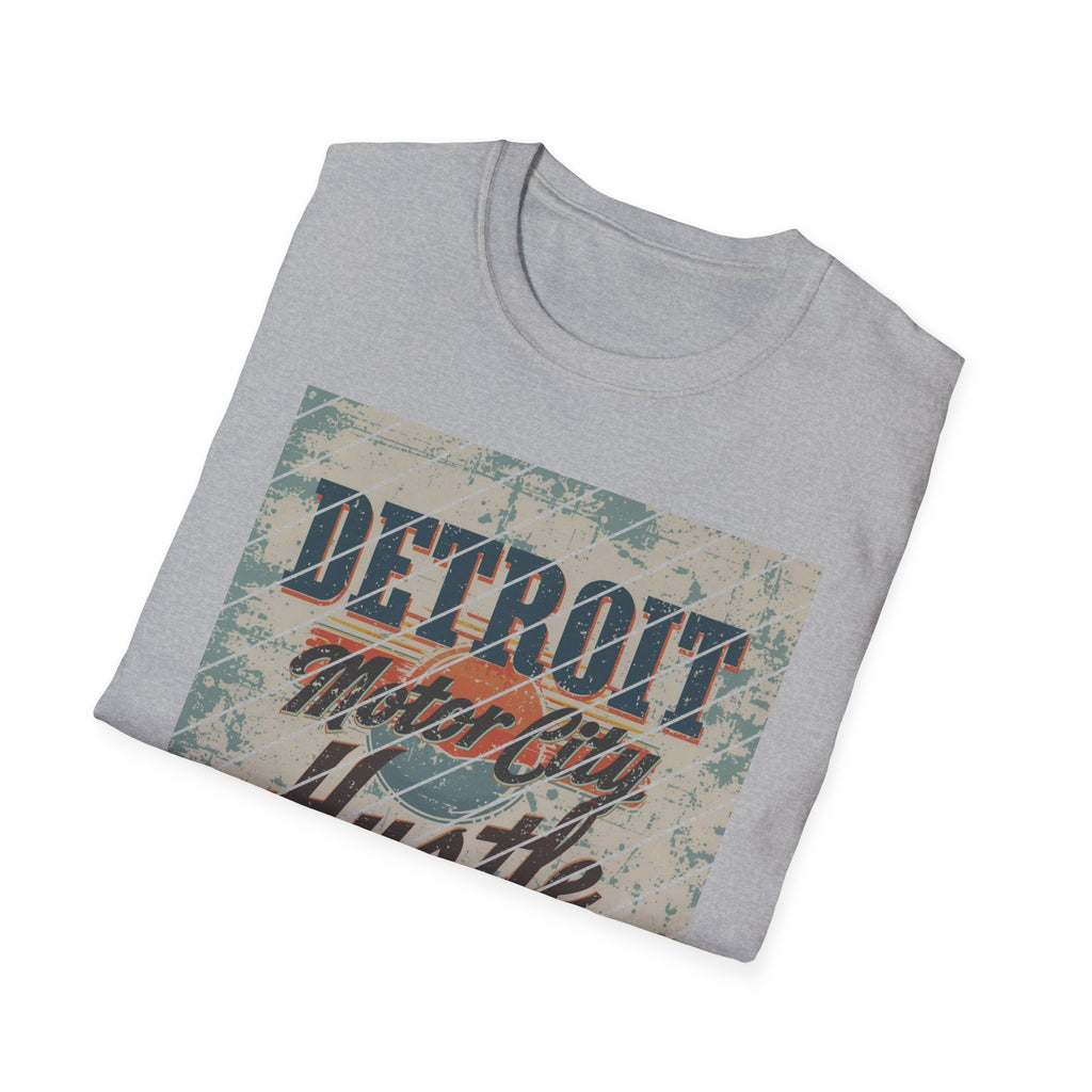 Detroit Hustle T-Shirt — Vintage Distressed Motor City Tee