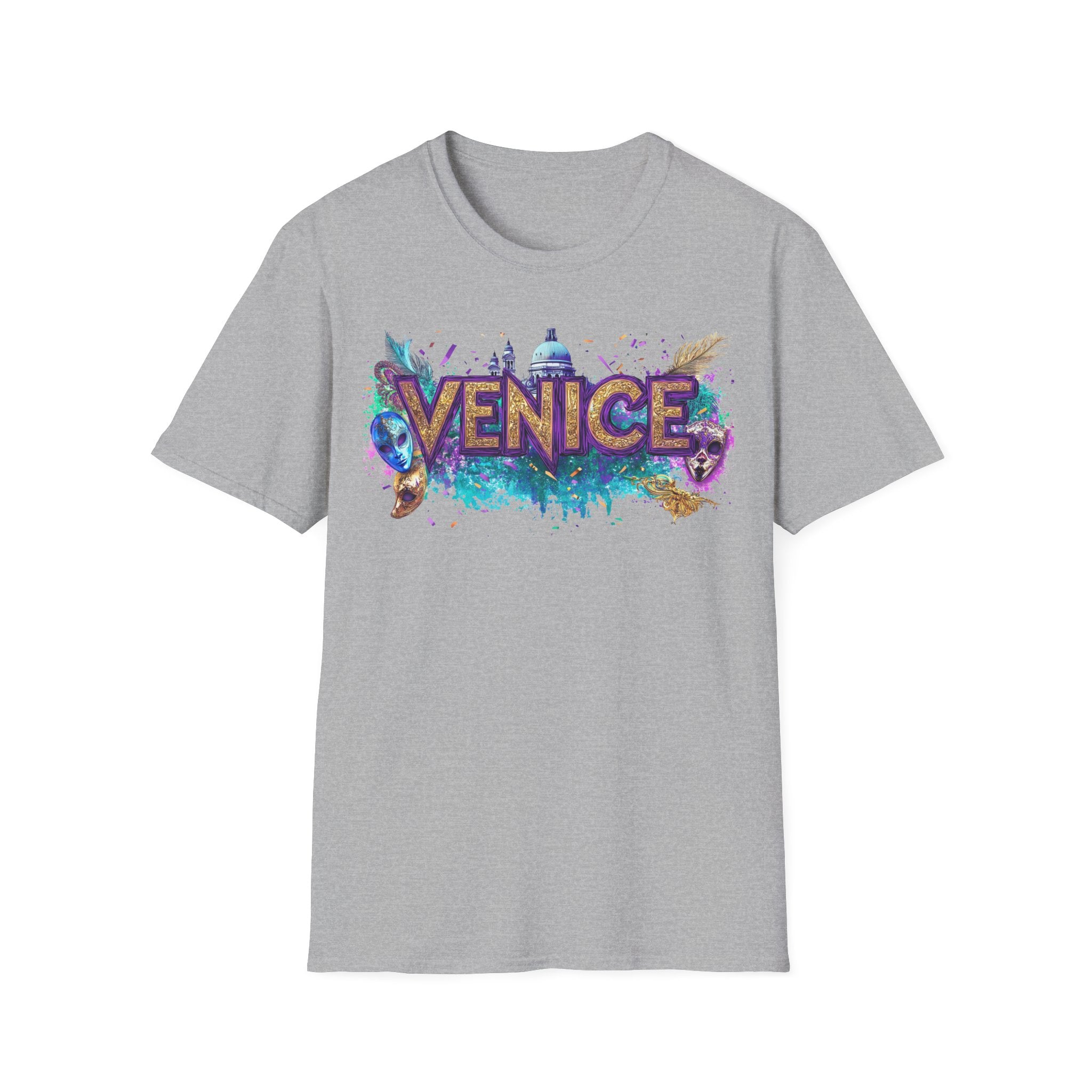 Venice Watercolor Splash T-Shirt | Venice Italy Travel Souvenir