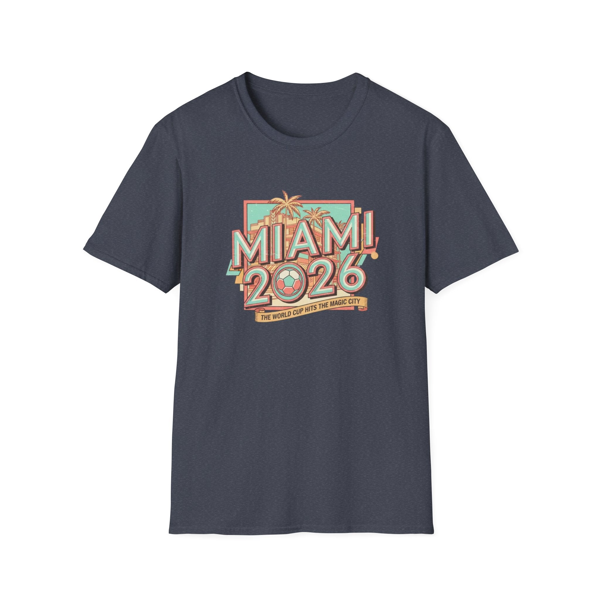 Miami 2026 Retro Palm Beach T-Shirt