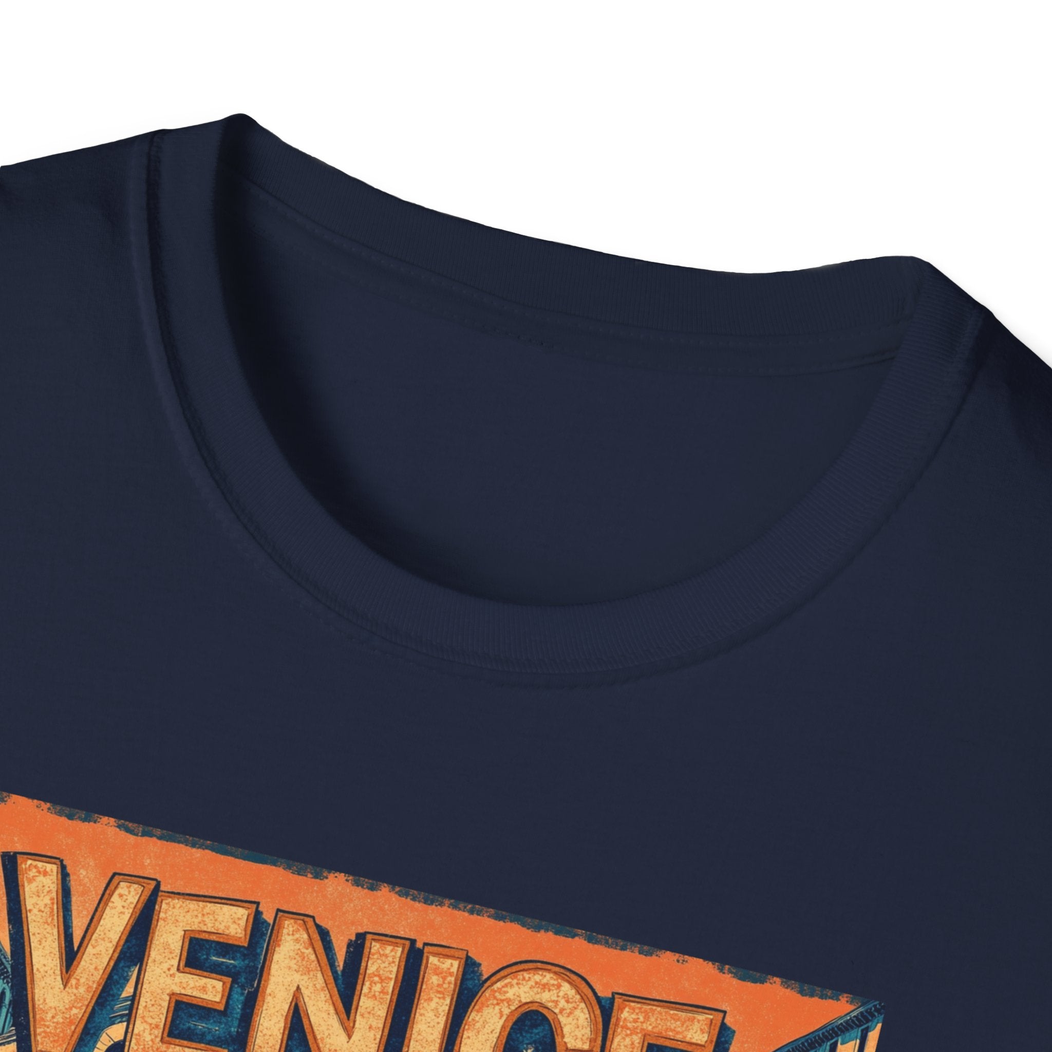 Venice Vintage Canal Poster T-Shirt | Gondola Bridge Italy Travel Tee