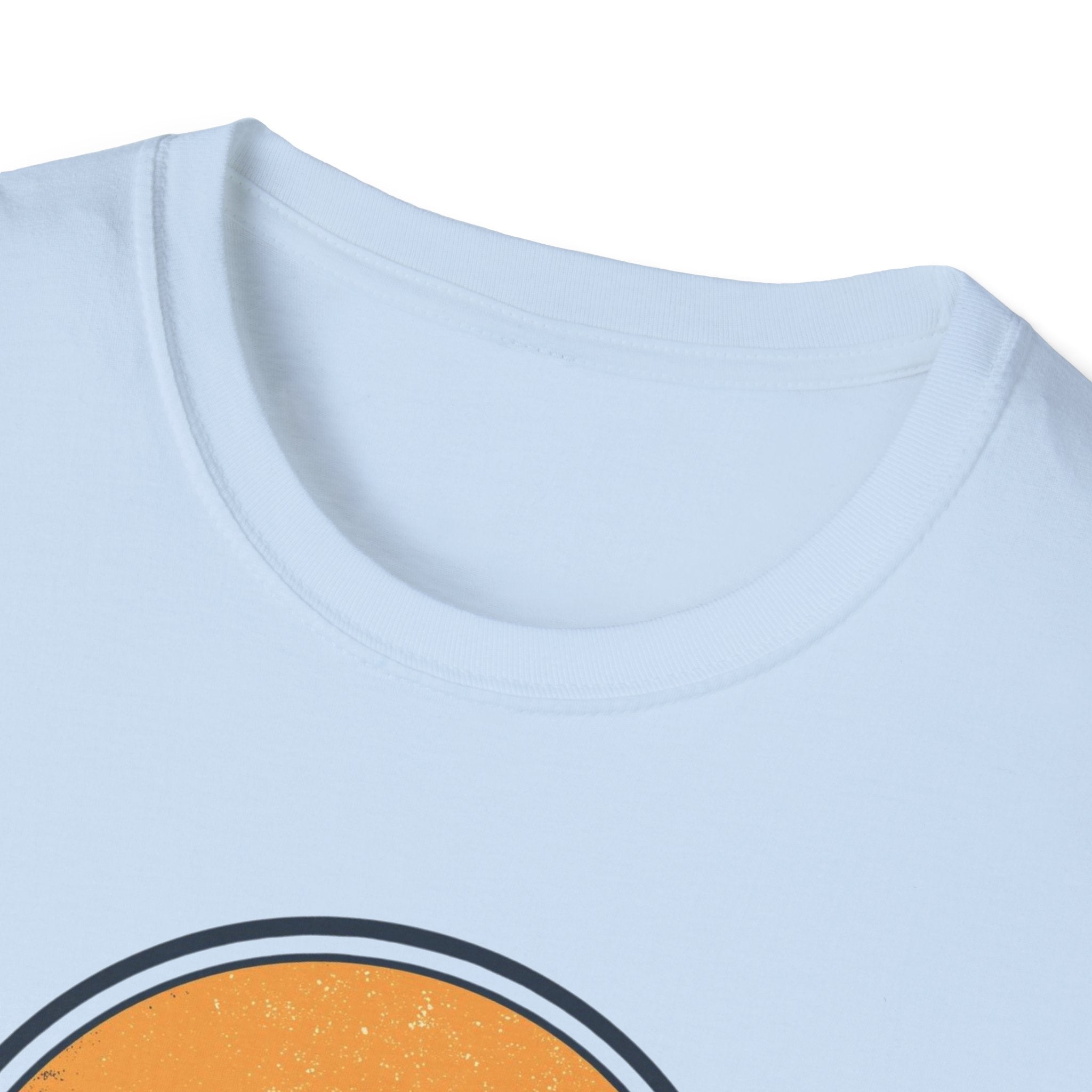 Boston Skyline Circle T‑Shirt — Retro Sunset City Graphic