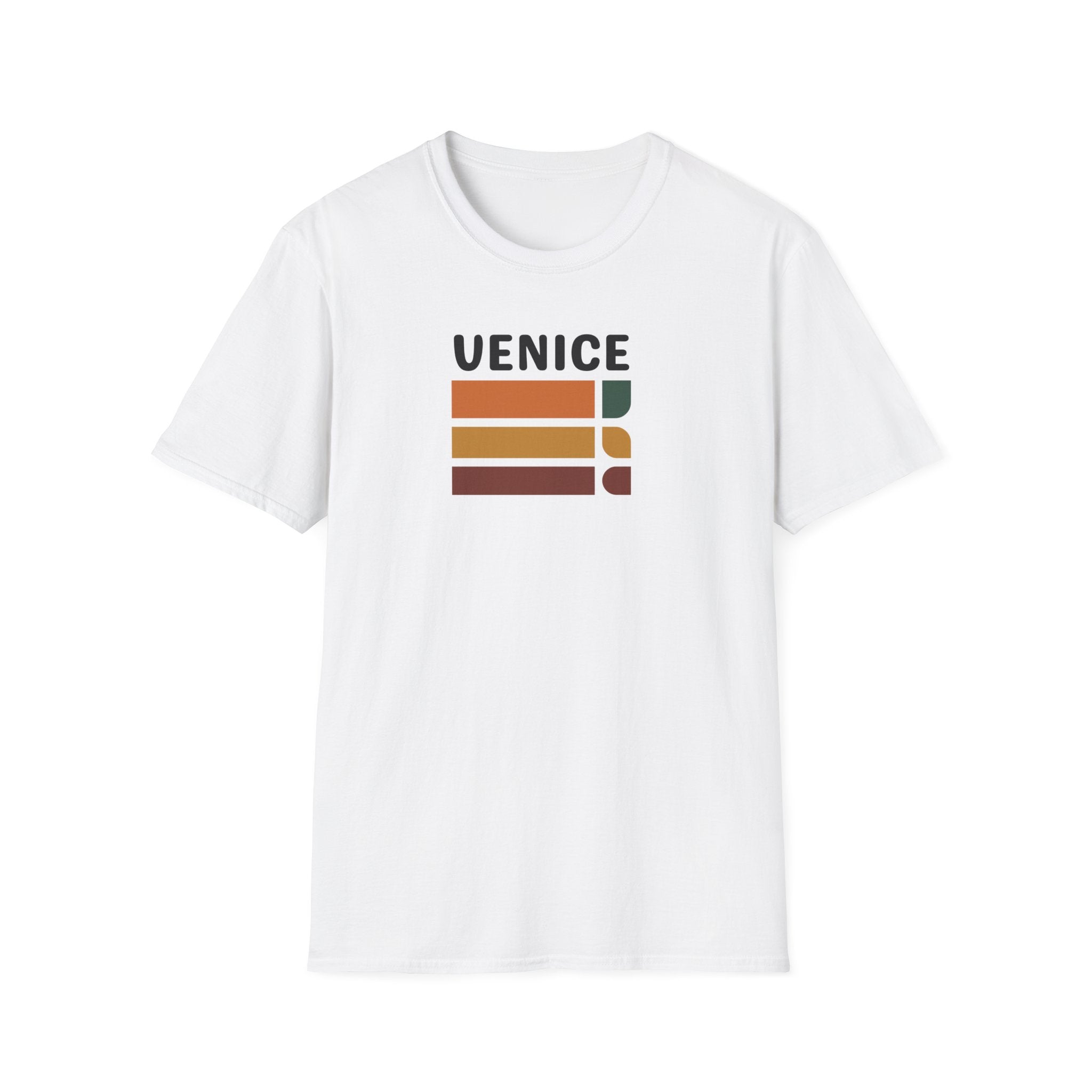Venice Retro Stripes T-Shirt | Vintage Color Block Tee