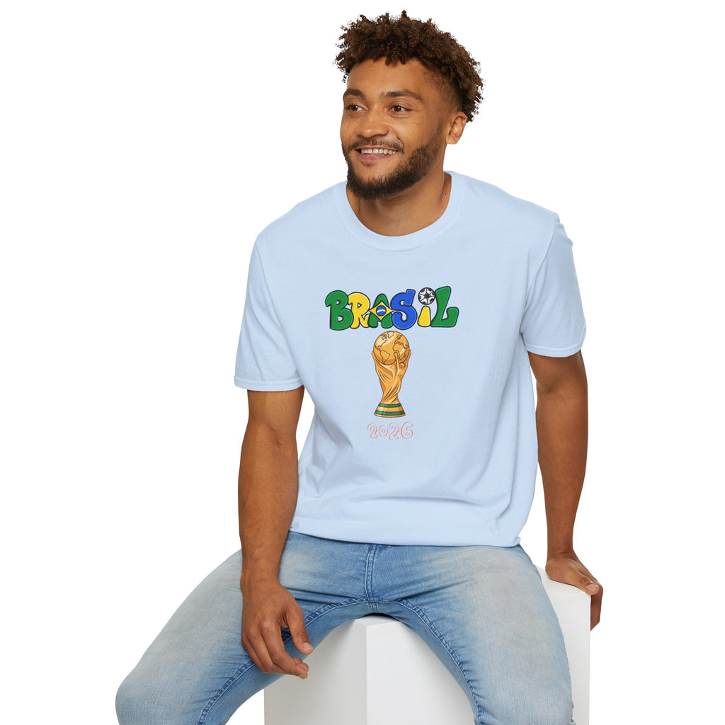 Brasil World Cup Trophy T-Shirt — Brazil Soccer Fan Tee