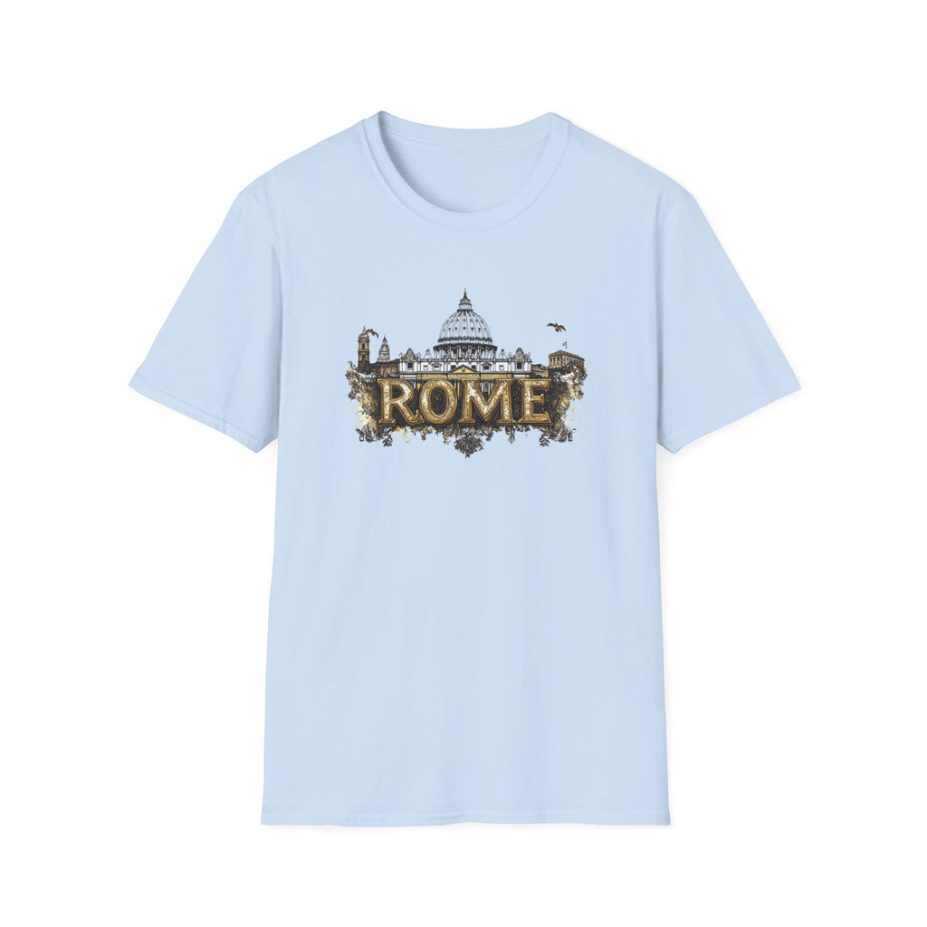 Rome skyline graphic T-Shirt | Rome travel souvenir, Colosseum Vatican design