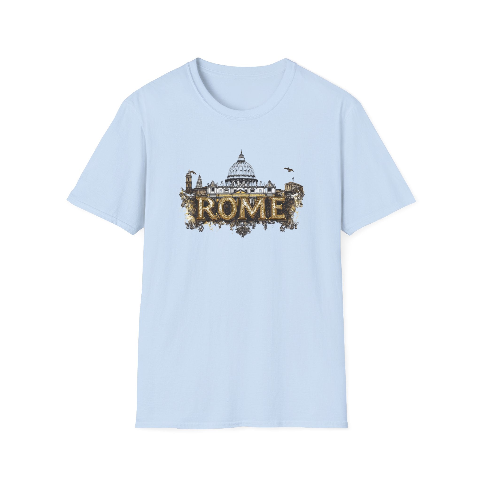 Rome skyline graphic T-Shirt | Rome travel souvenir, Colosseum Vatican design