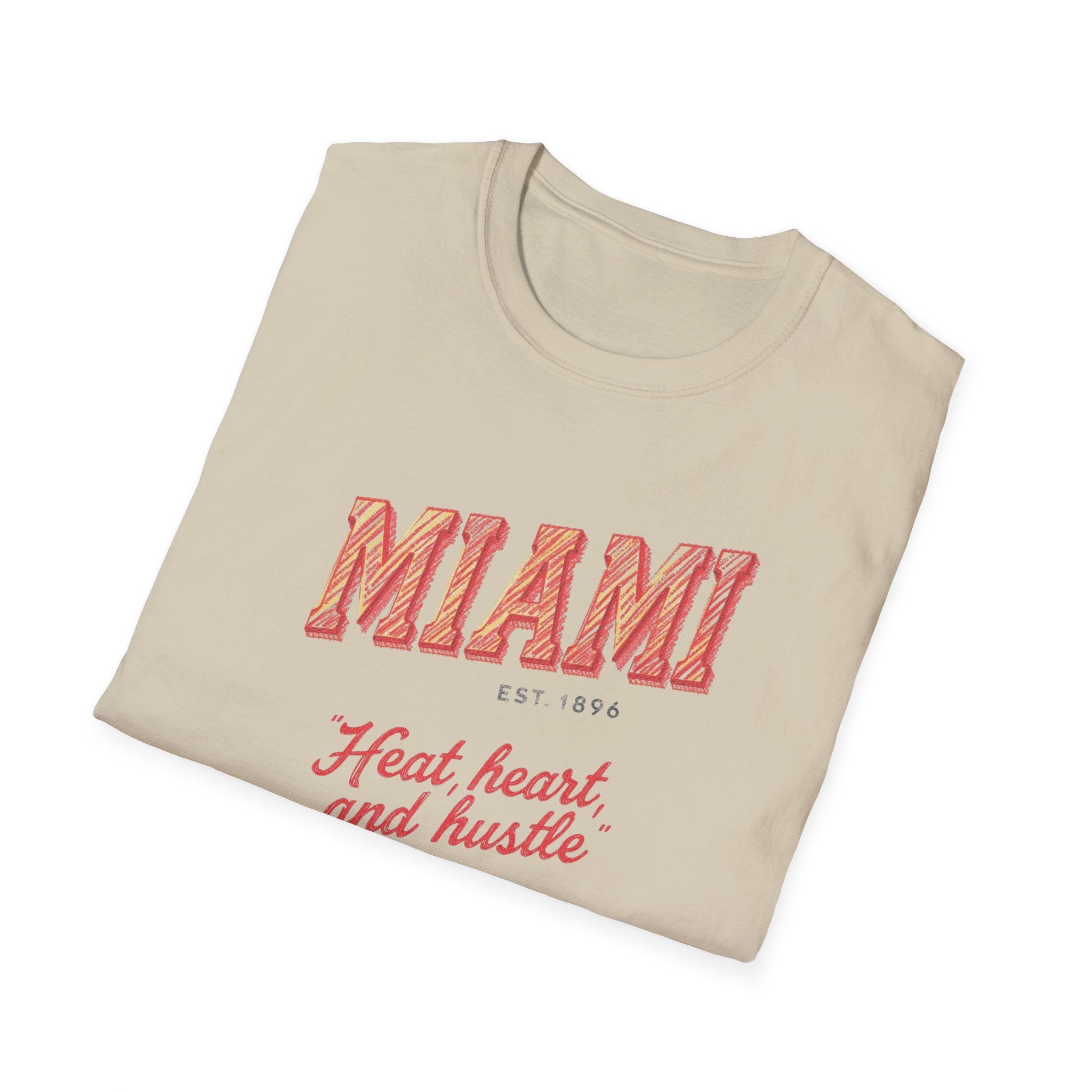 Miami - Heat, Heart and Hustle graphic t-shirt
