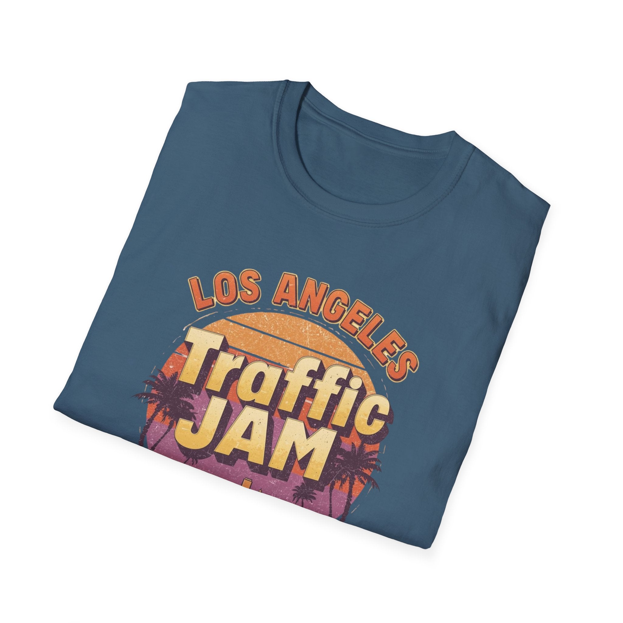 Traffic Jam T-Shirt — "Los Angeles Traffic Jam: Always In Session" Retro Sunset Tee