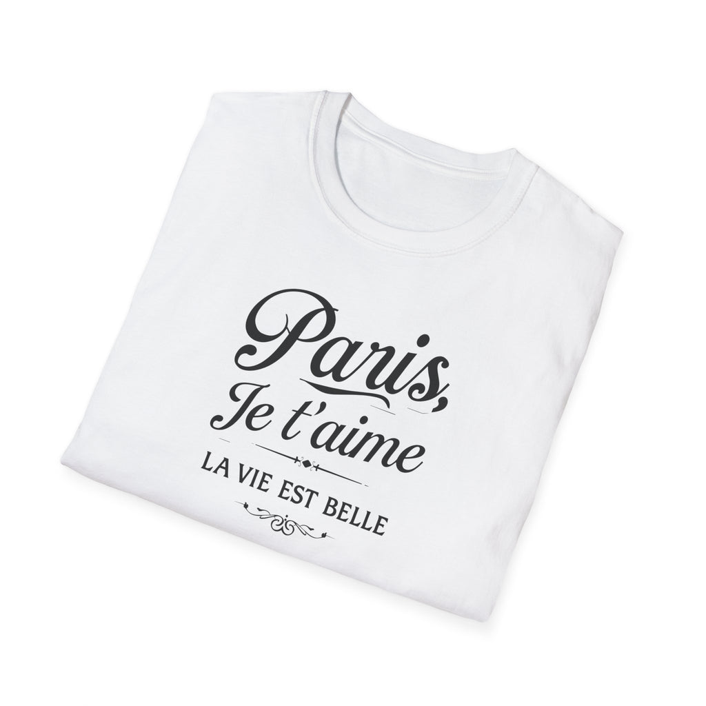 Paris Je t'aime T-Shirt | La Vie Est Belle Parisian Script