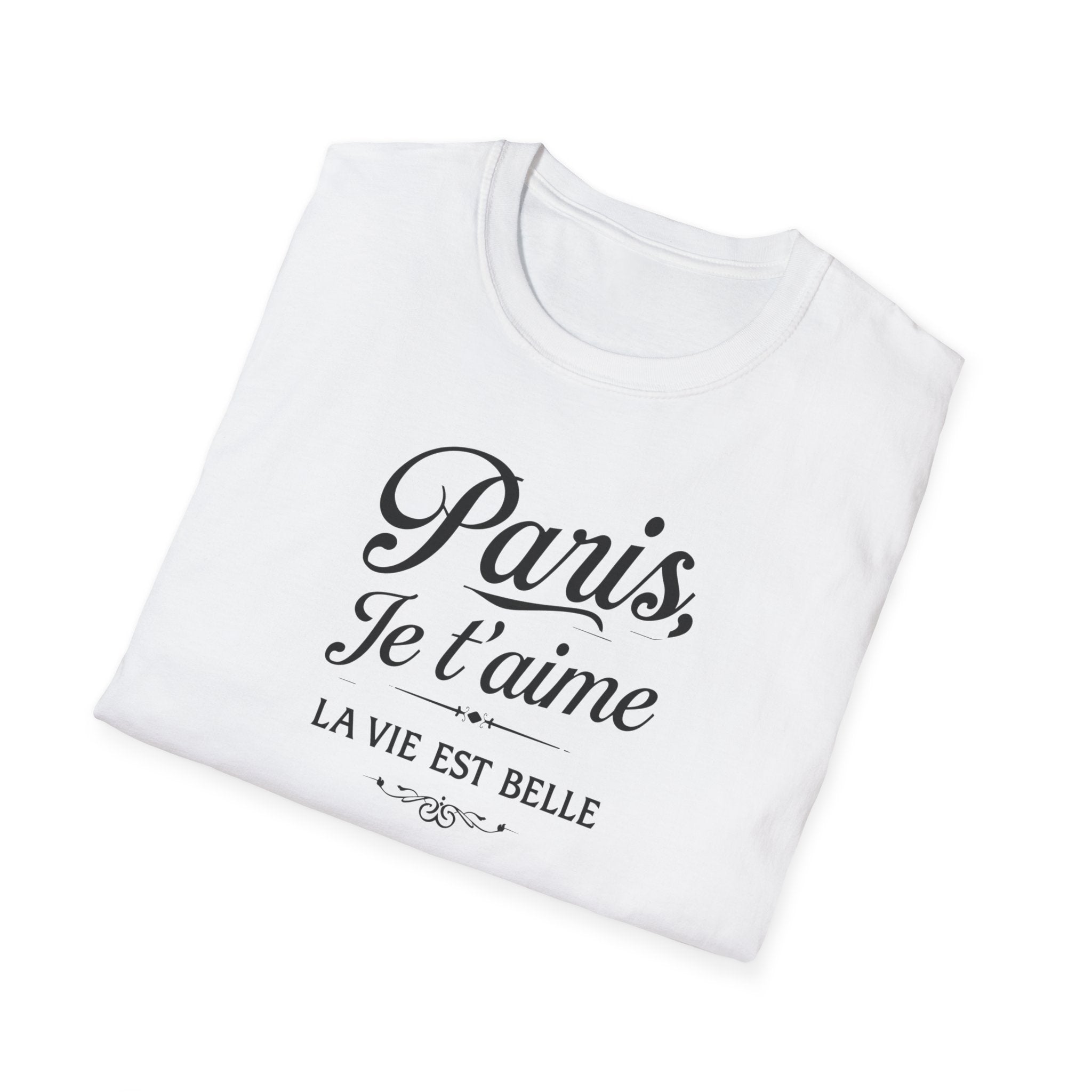 Paris Je t'aime T-Shirt | La Vie Est Belle Parisian Script