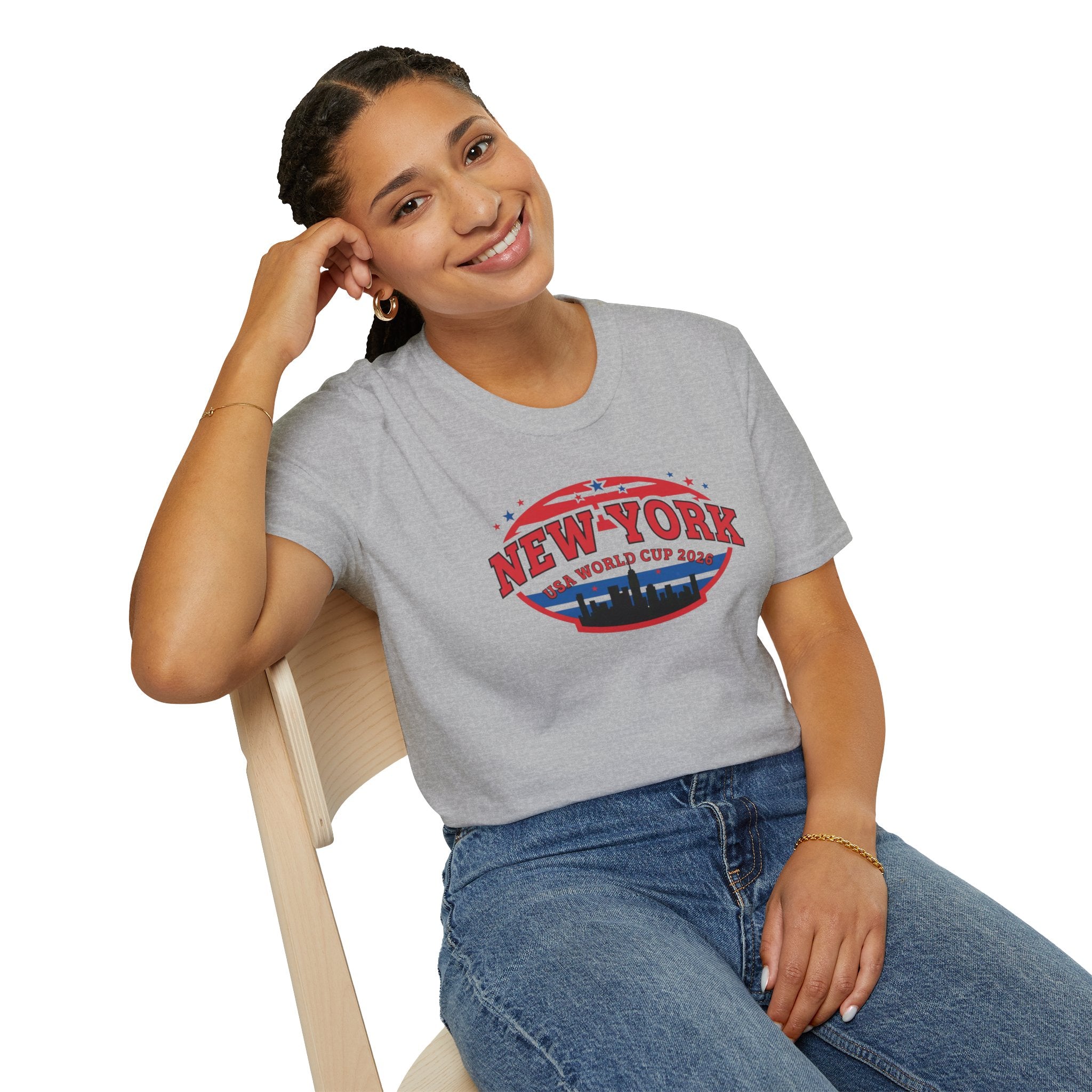 New York World Cup 2026 T-Shirt — Vintage Skyline Soccer Tee