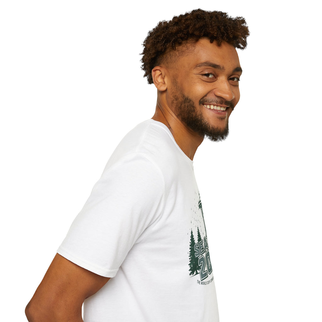 Seattle 2026 Souvenir T-Shirt — Space Needle & Pine Trees Travel Tee
