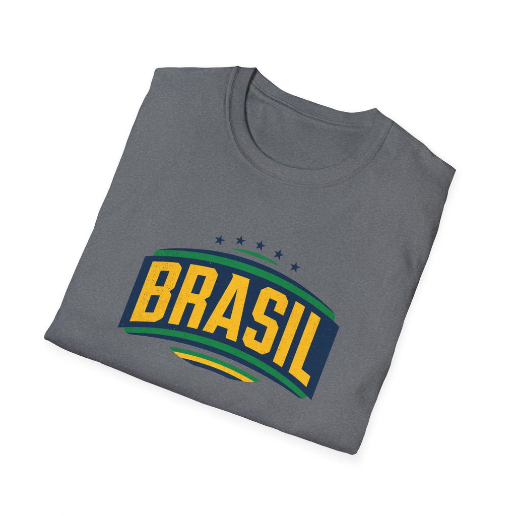 Brasil Retro Arch T-Shirt | Brazilian Flag Colors, Soccer Pride