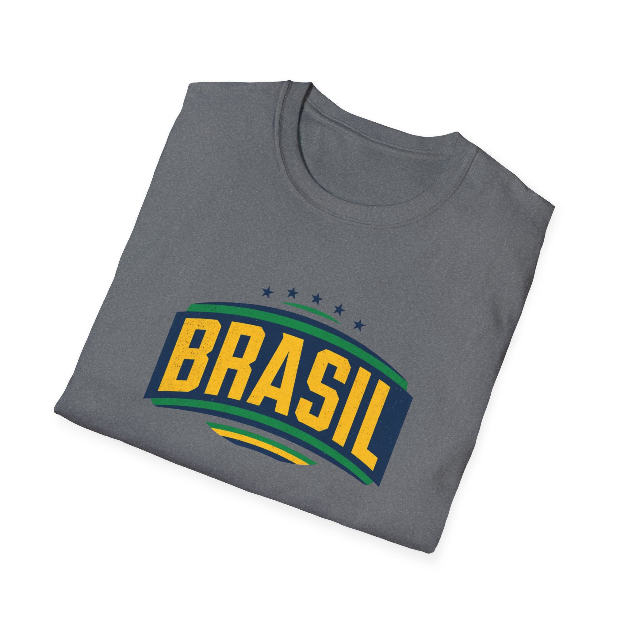 Brasil Retro Arch T-Shirt | Brazilian Flag Colors, Soccer Pride