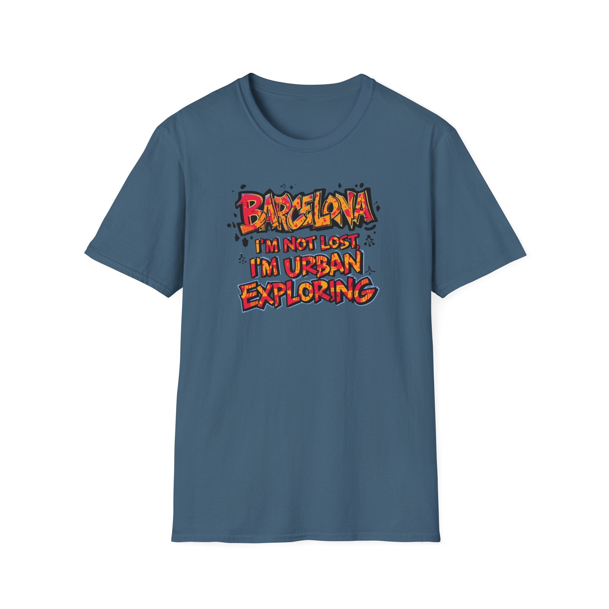 Barcelona Urban Exploring T-Shirt — "I'm Not Lost, I'm Urban Exploring" Travel Tee