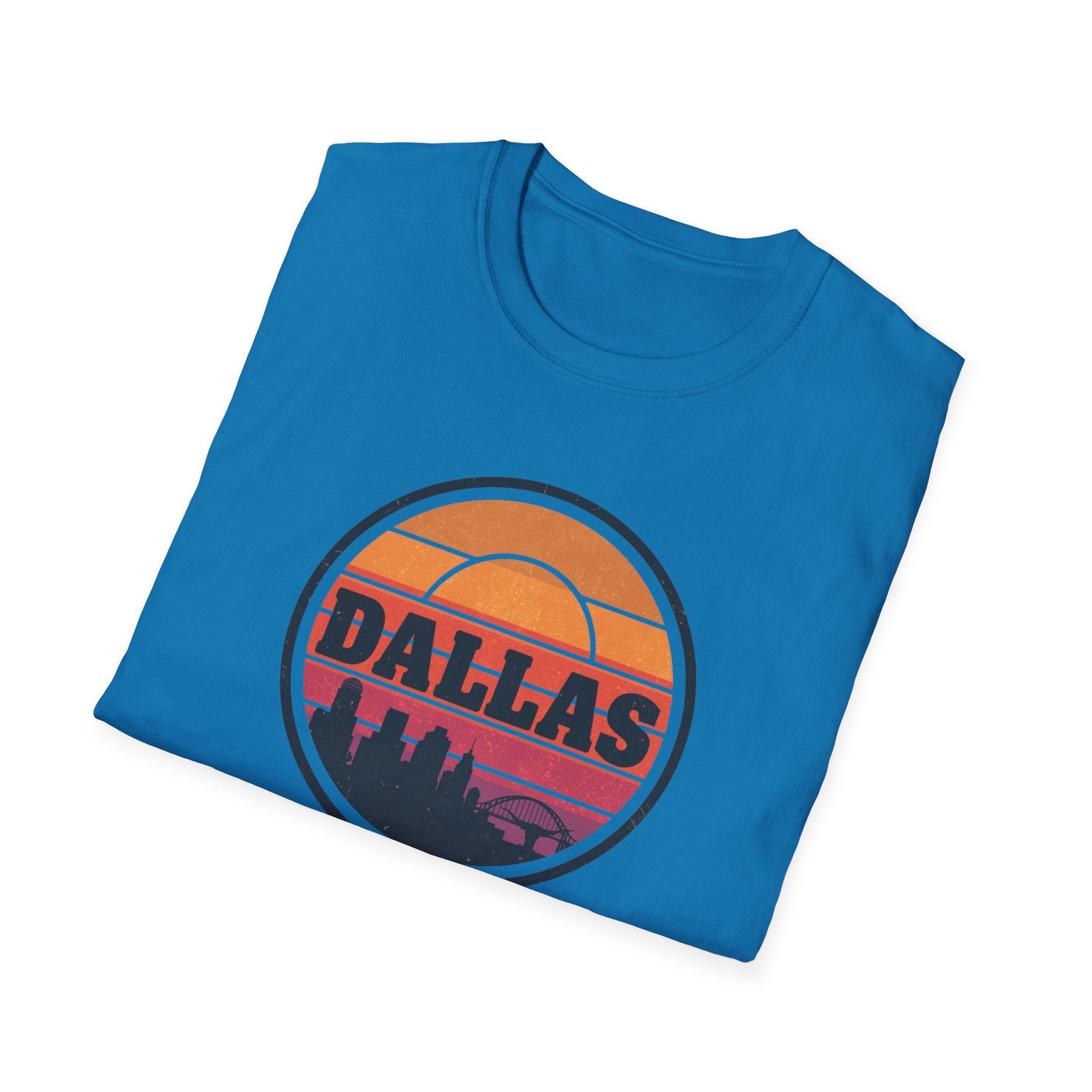 Dallas Sunset T-Shirt — Retro Skyline Graphic Tee