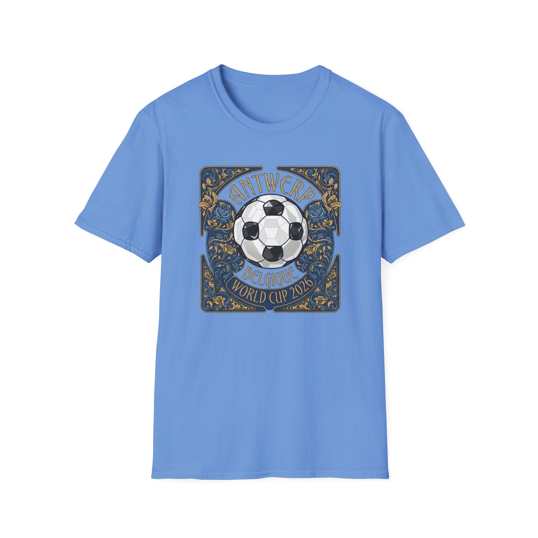Antwerp Belgique Soccer Vintage Art Tee — World Cup 2022 Football Shirt