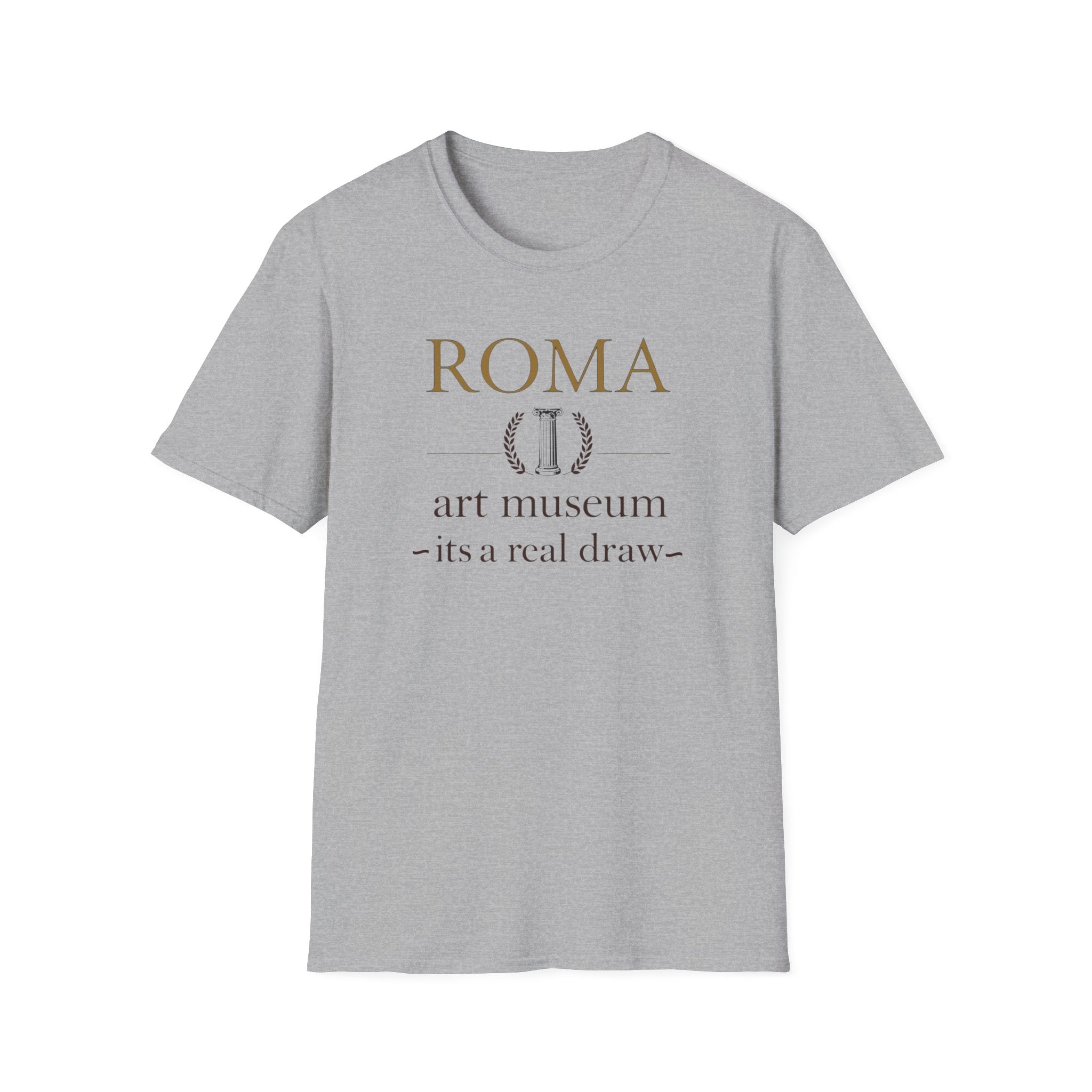 Roma Art Museum T-Shirt — "It’s a Real Draw" Vintage Travel Tee
