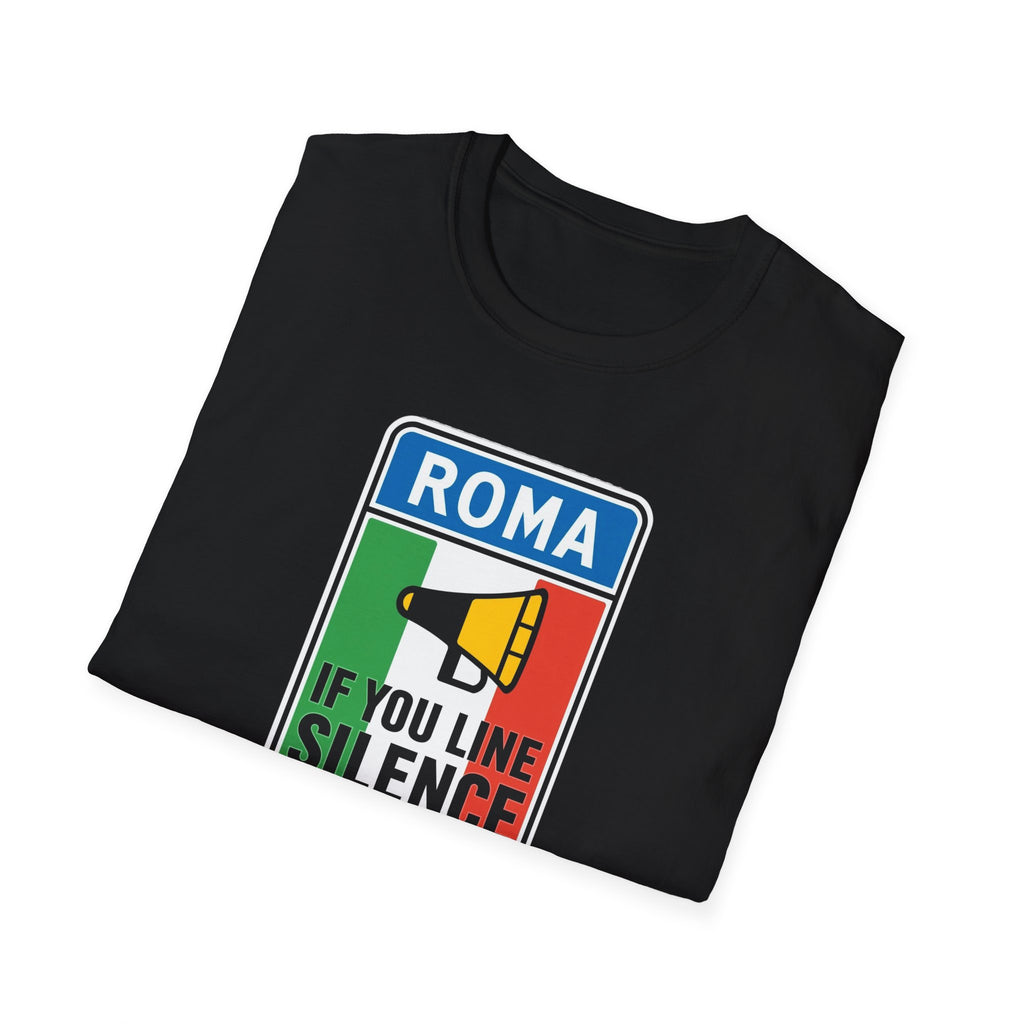 Roma Italian "Honk if you like silence" Unisex Softstyle T-Shirt
