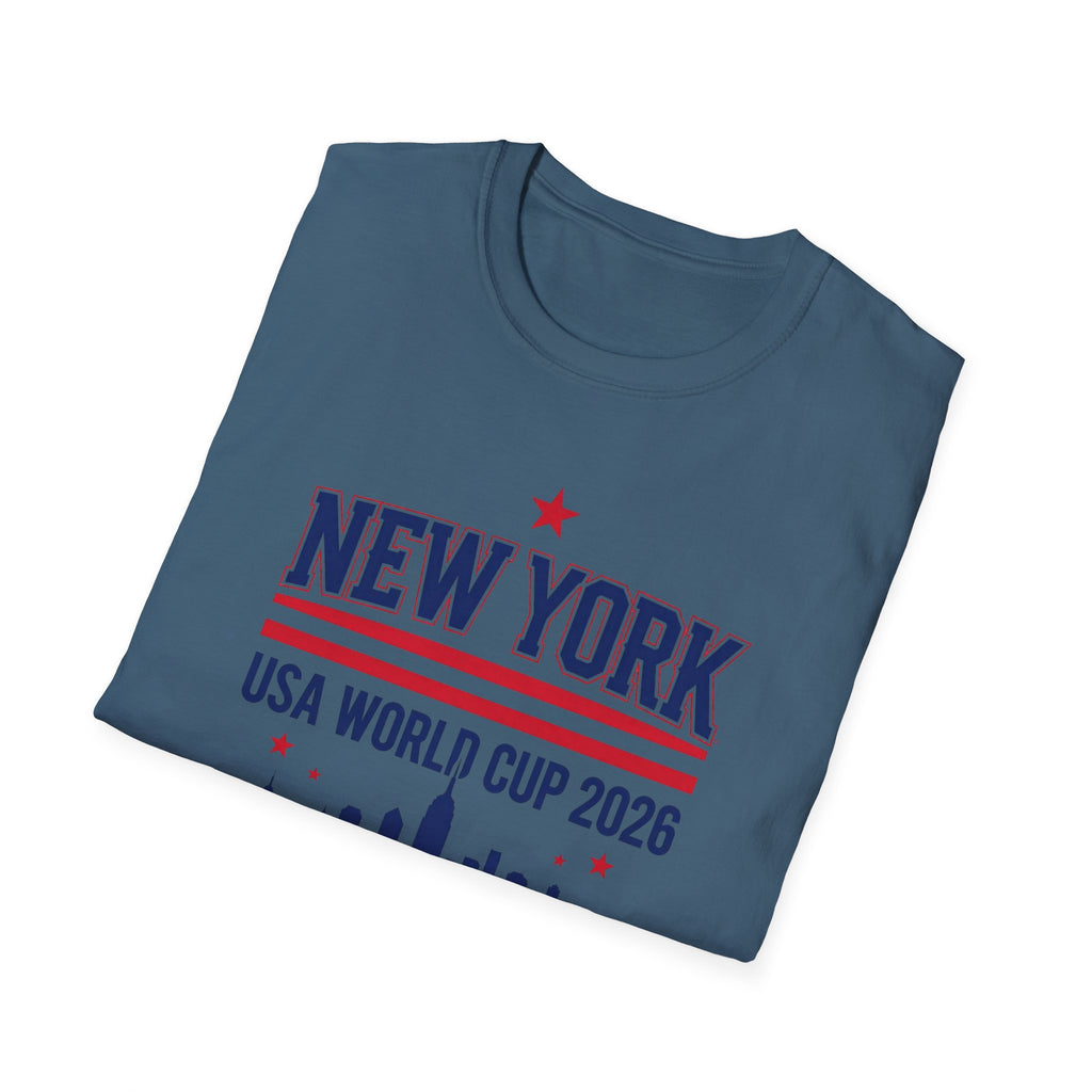New York USA World Cup 2026 T-Shirt — Skyline Soccer Fan Tee