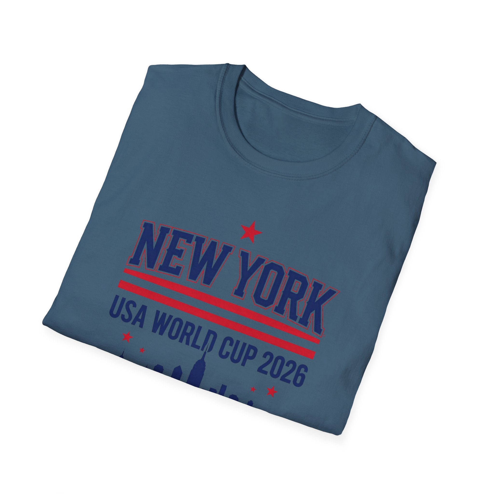 New York USA World Cup 2026 T-Shirt — Skyline Soccer Fan Tee