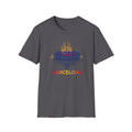 Barcelona Stadium and Sagrada Família Soccer T-Shirt | Football City Design