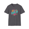 Dublin Retro Graphic T-Shirt — Bright 80s Style City Souvenir