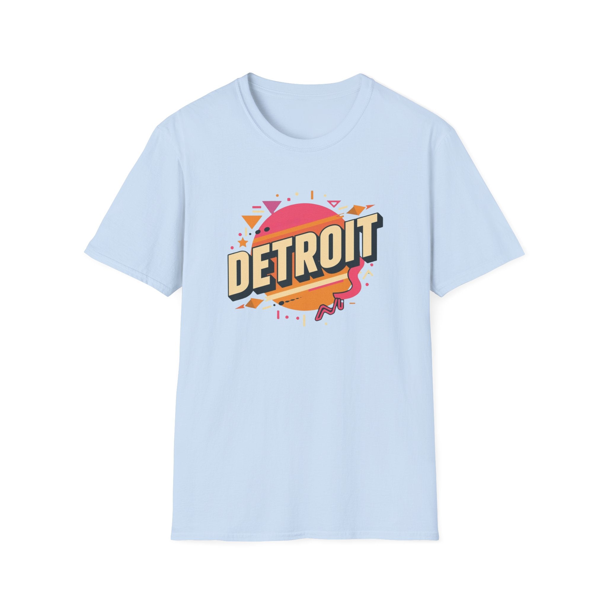 Detroit Retro Sunset T-Shirt — Vintage City Typography Tee