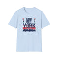 New York USA World Cup 2026 T-Shirt — American Flag Skyline Soccer Tee