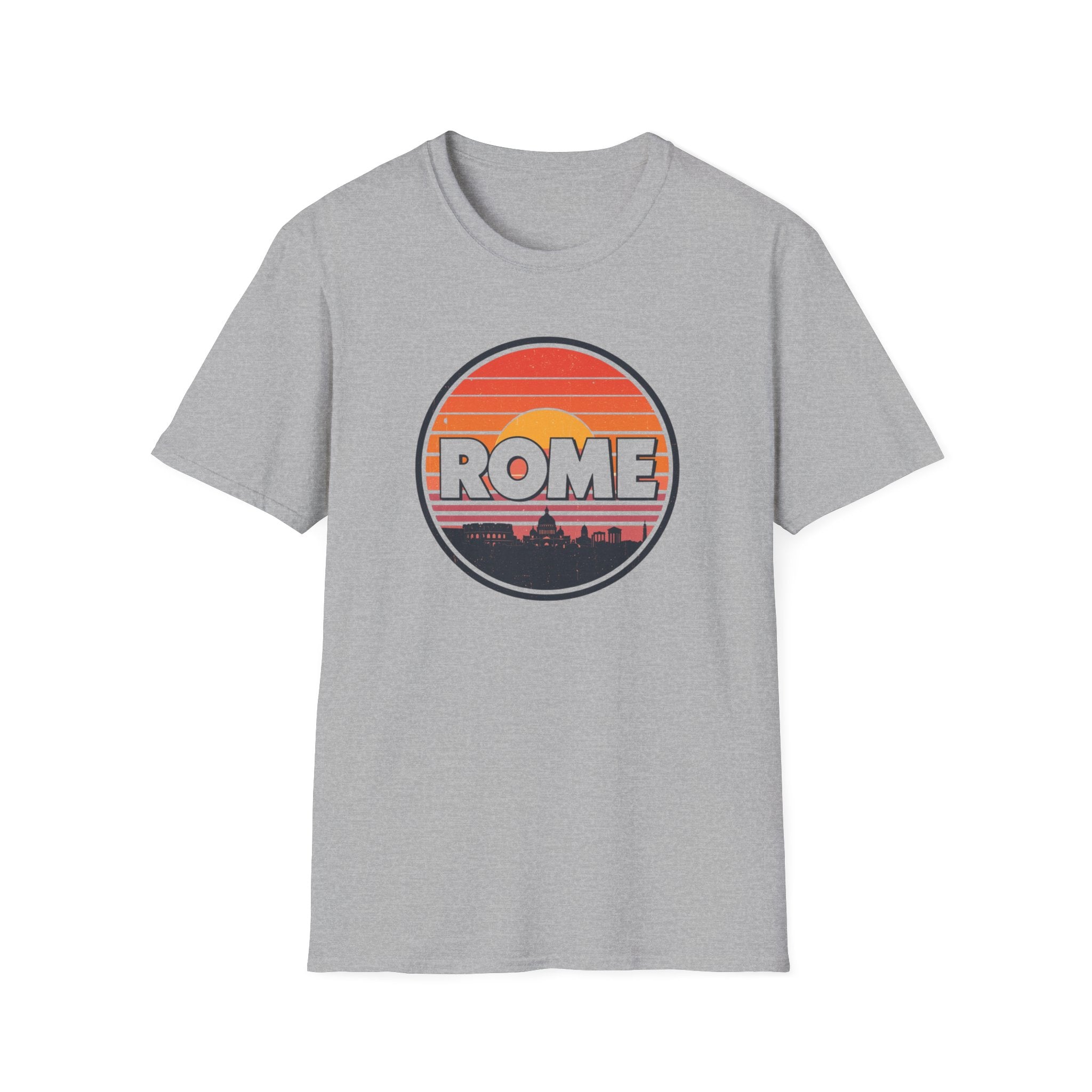 Rome Sunset T-Shirt — Vintage Retro City Skyline Tee