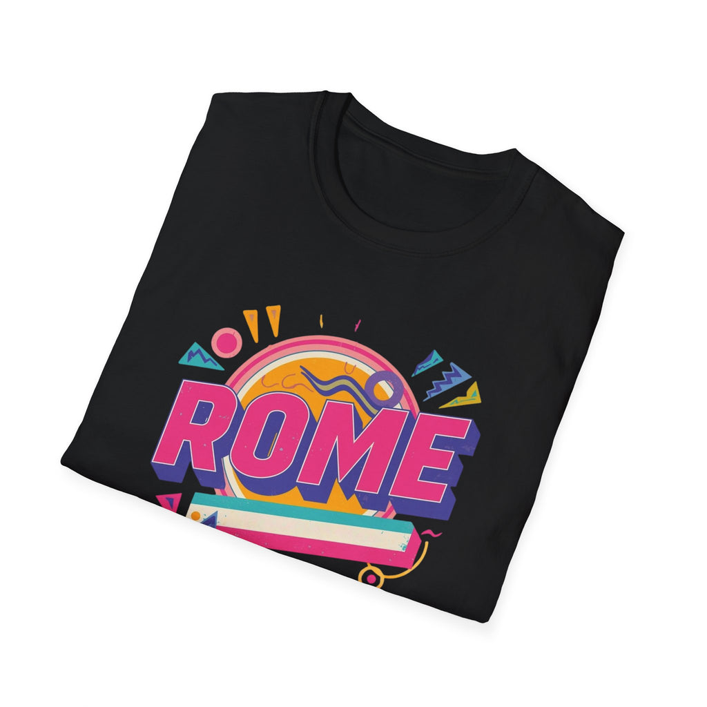Rome Retro Graphic T-Shirt — Colorful Travel Tee
