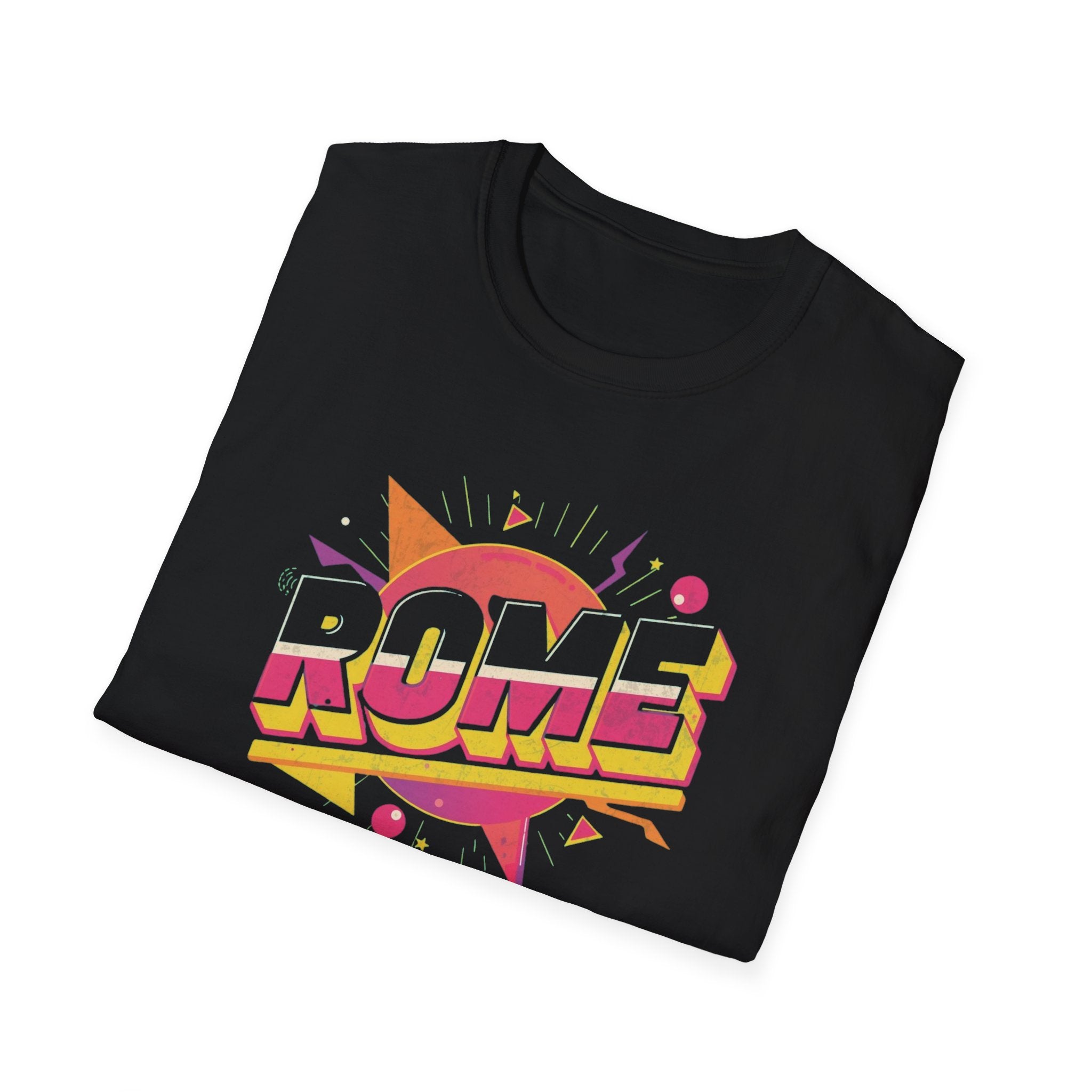 Rome Vintage Retro Graphic T‑Shirt — 80s Pop Art Travel Tee