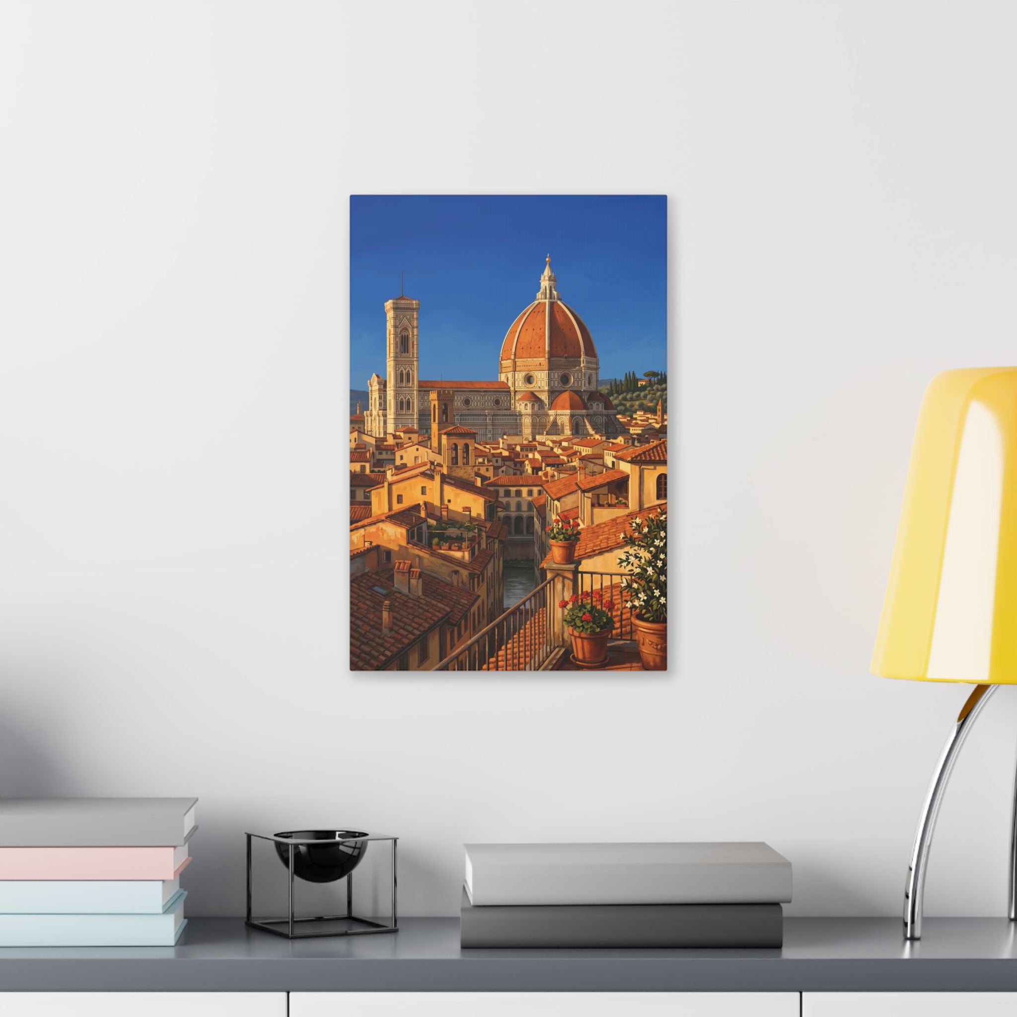 Florence Cathedral Stretched Canvas — Tuscan Cityscape Wall Art