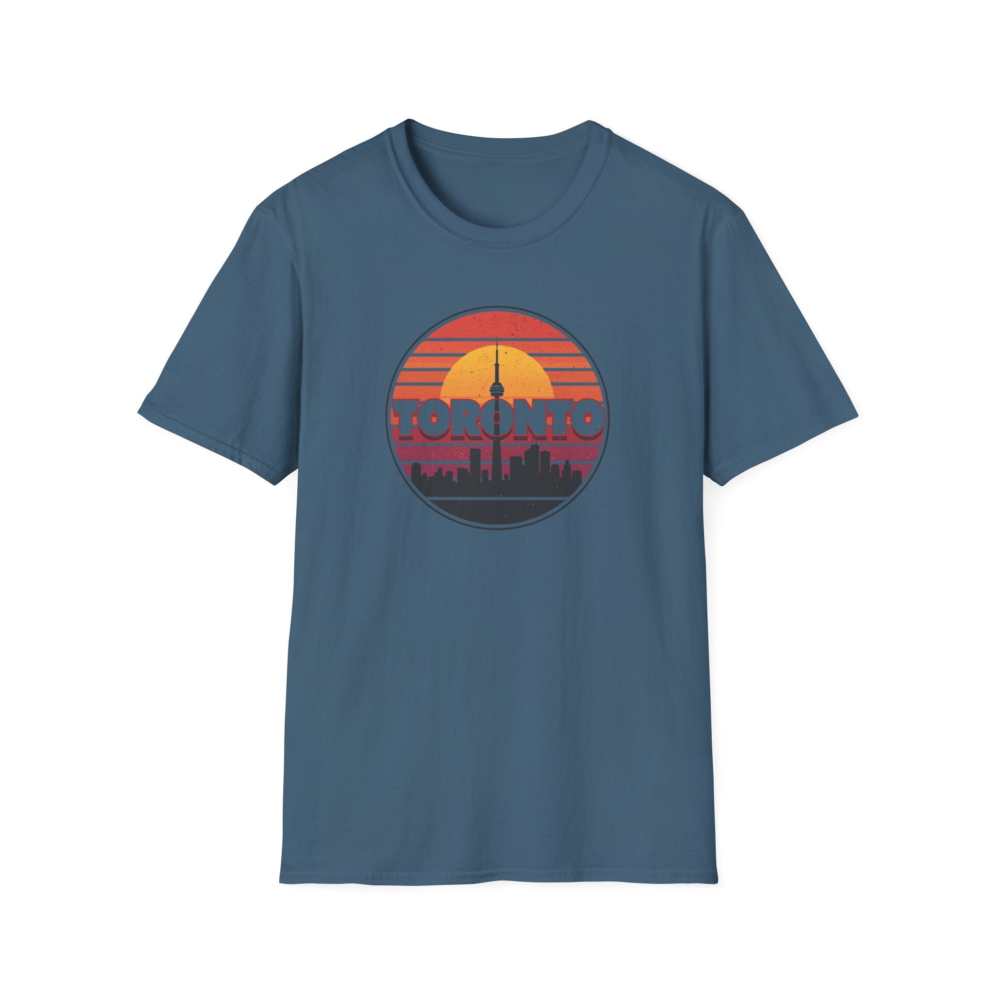 Toronto Retro Sunset T-Shirt — Vintage City Skyline Tee